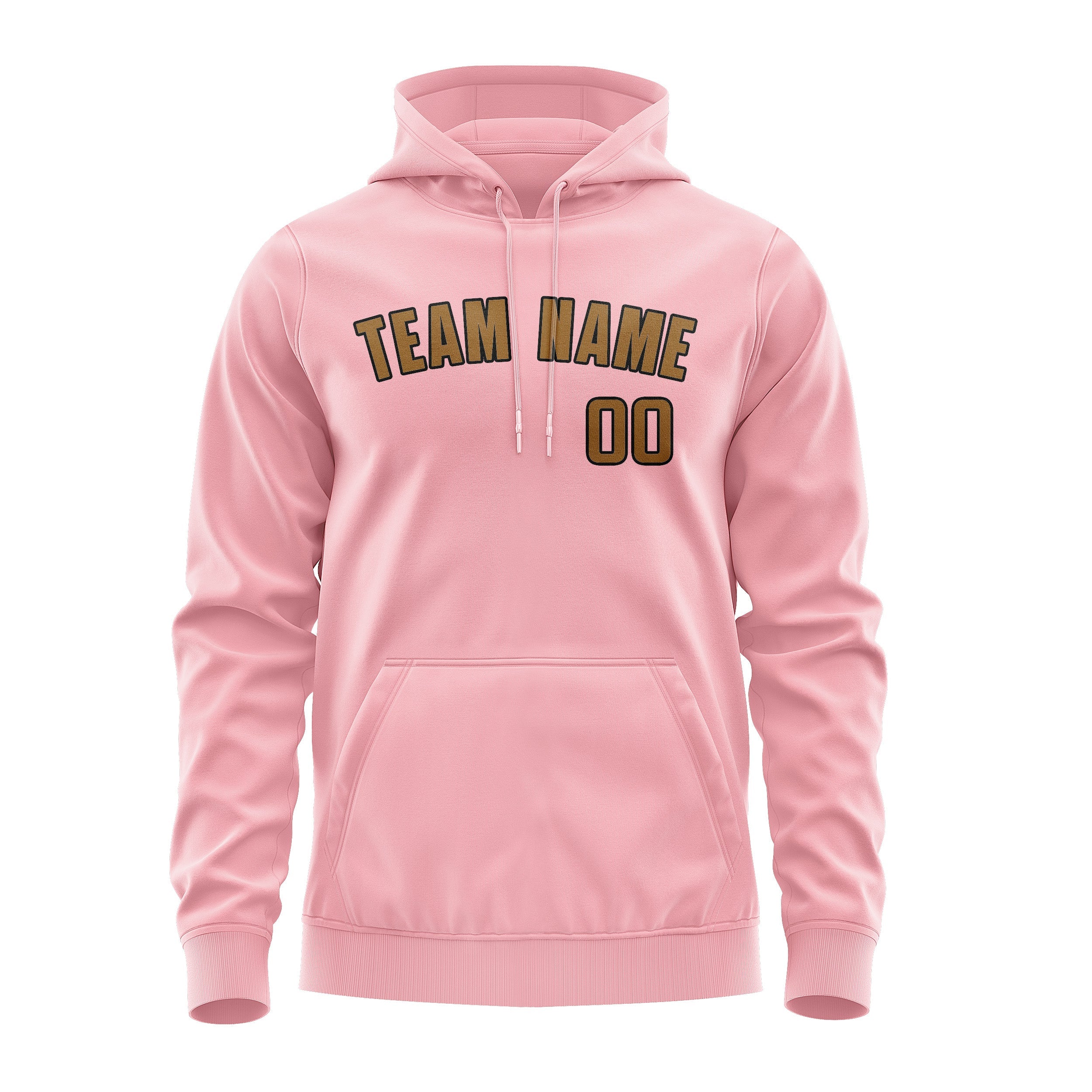 Custom Light Pink Khaki Hoodie