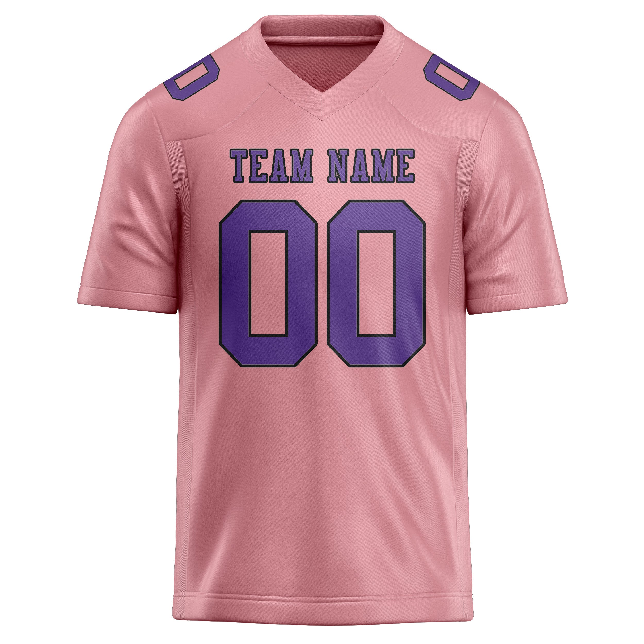 Custom Light Pink Light Purple Football Jersey