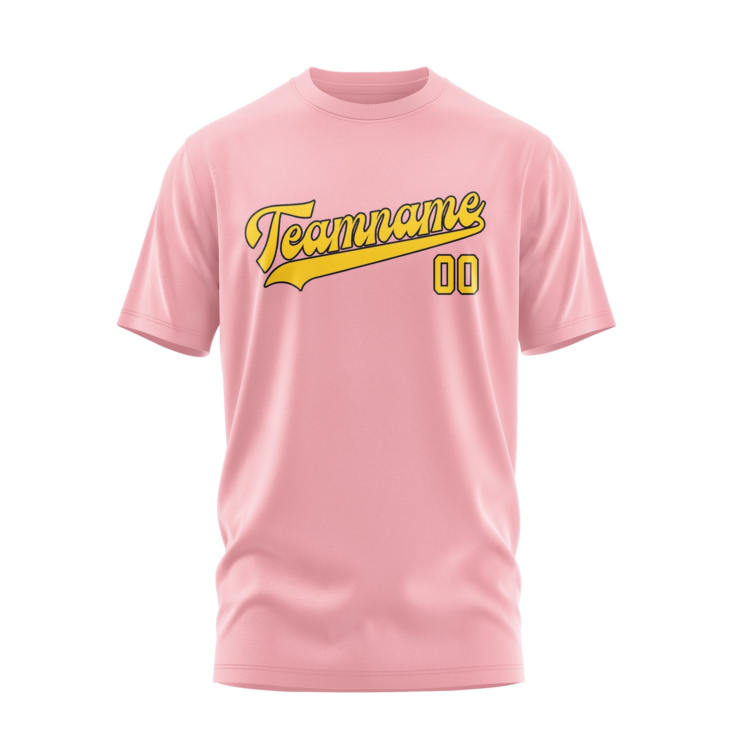 Custom Light Pink Gold T-Shirt