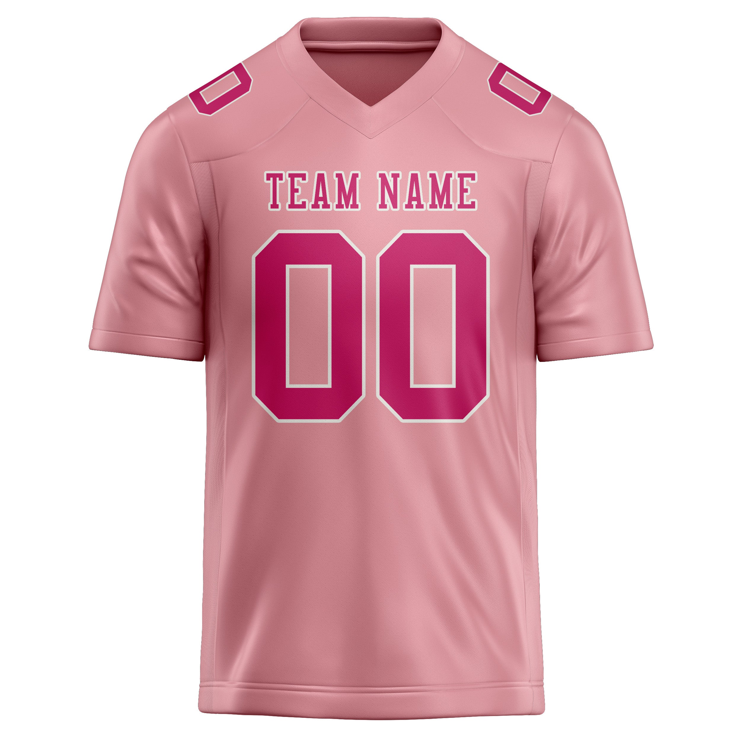 Custom Light Pink Pink Football Jersey