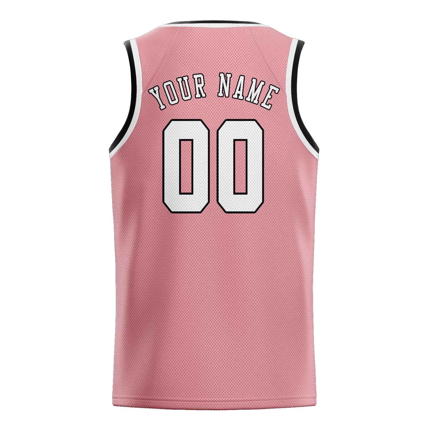 Custom Light Pink White Basketball Jersey