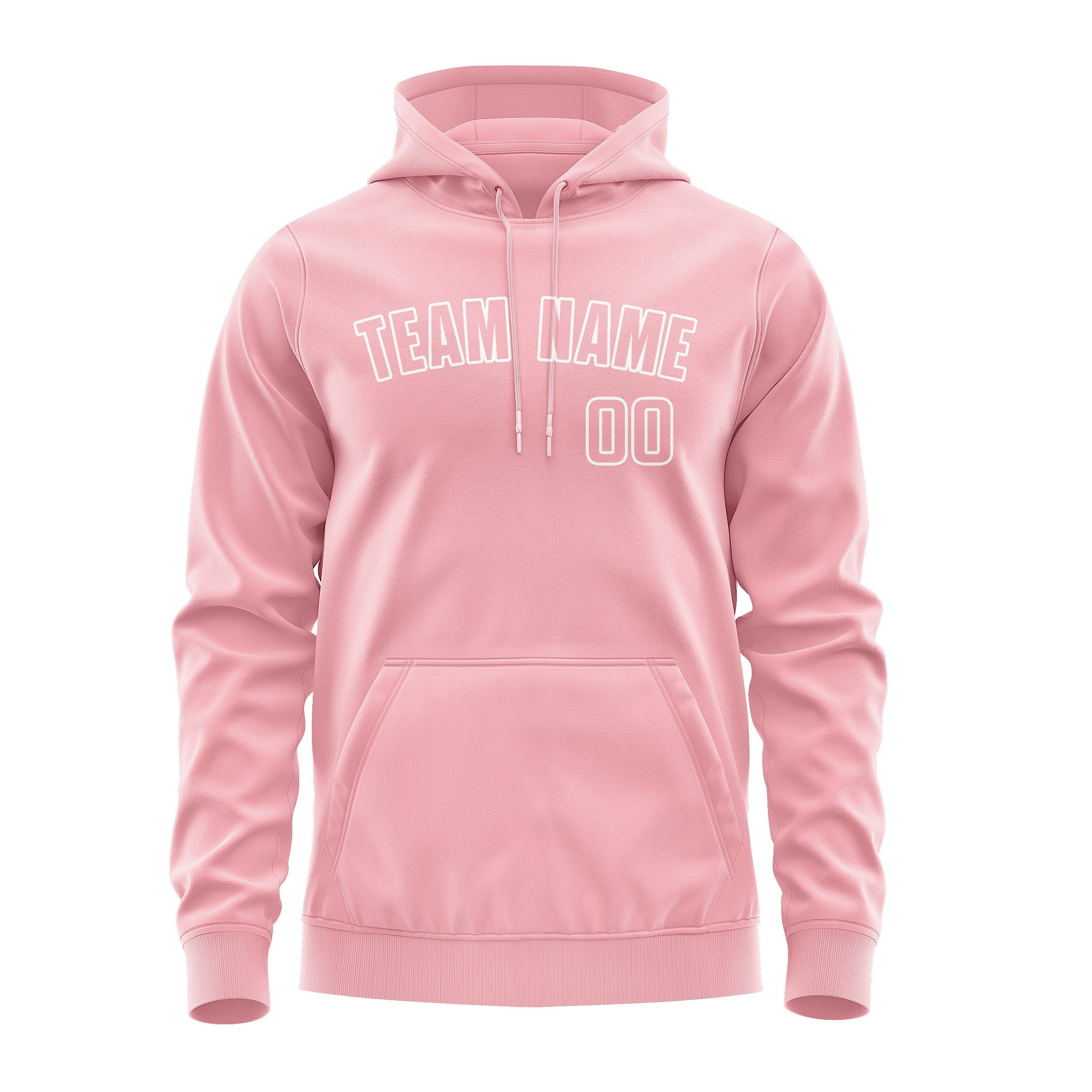 Custom Light Pink Light Pink Hoodie