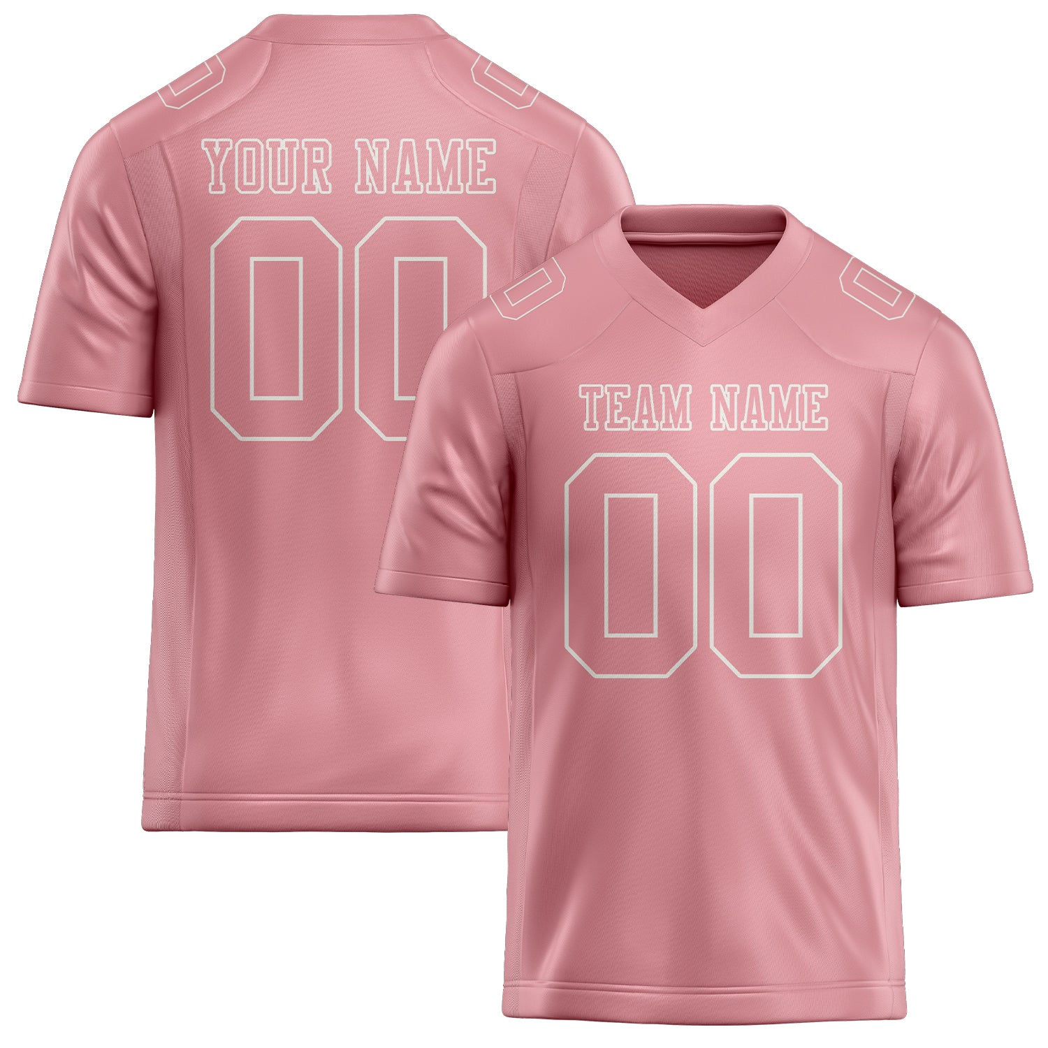Custom Light Pink Light Pink Football Jersey