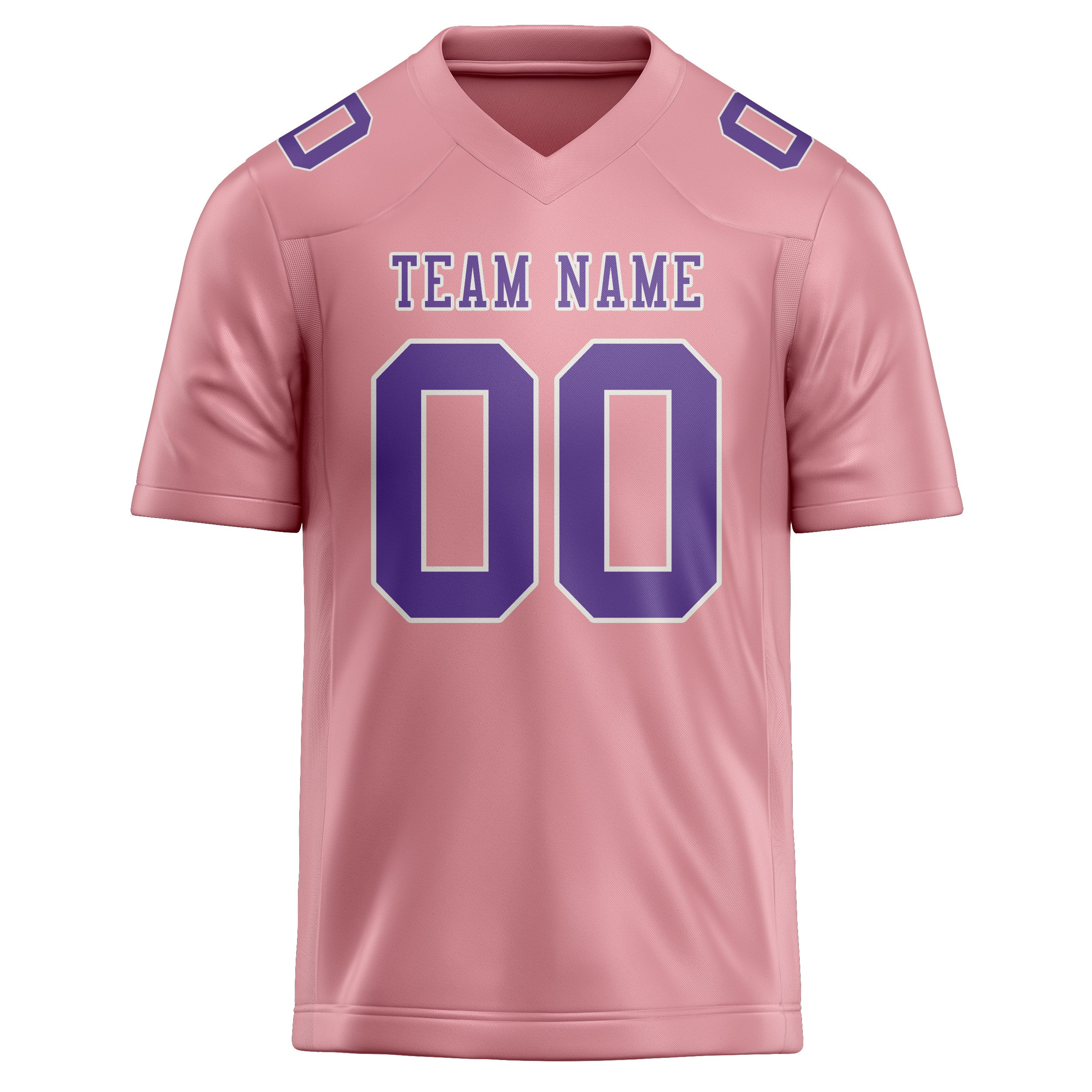 Custom Light Pink Light Purple Football Jersey