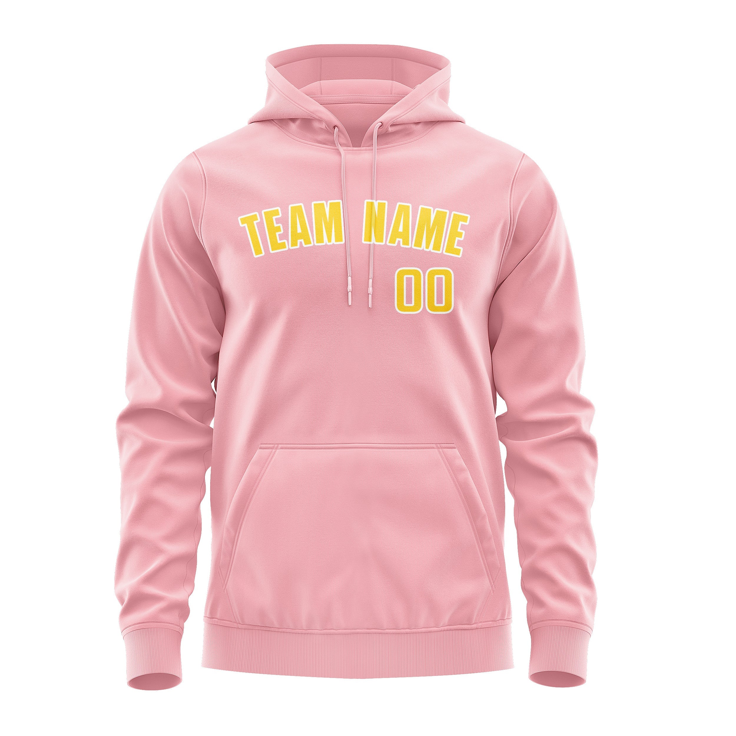 Custom Light Pink Gold Hoodie