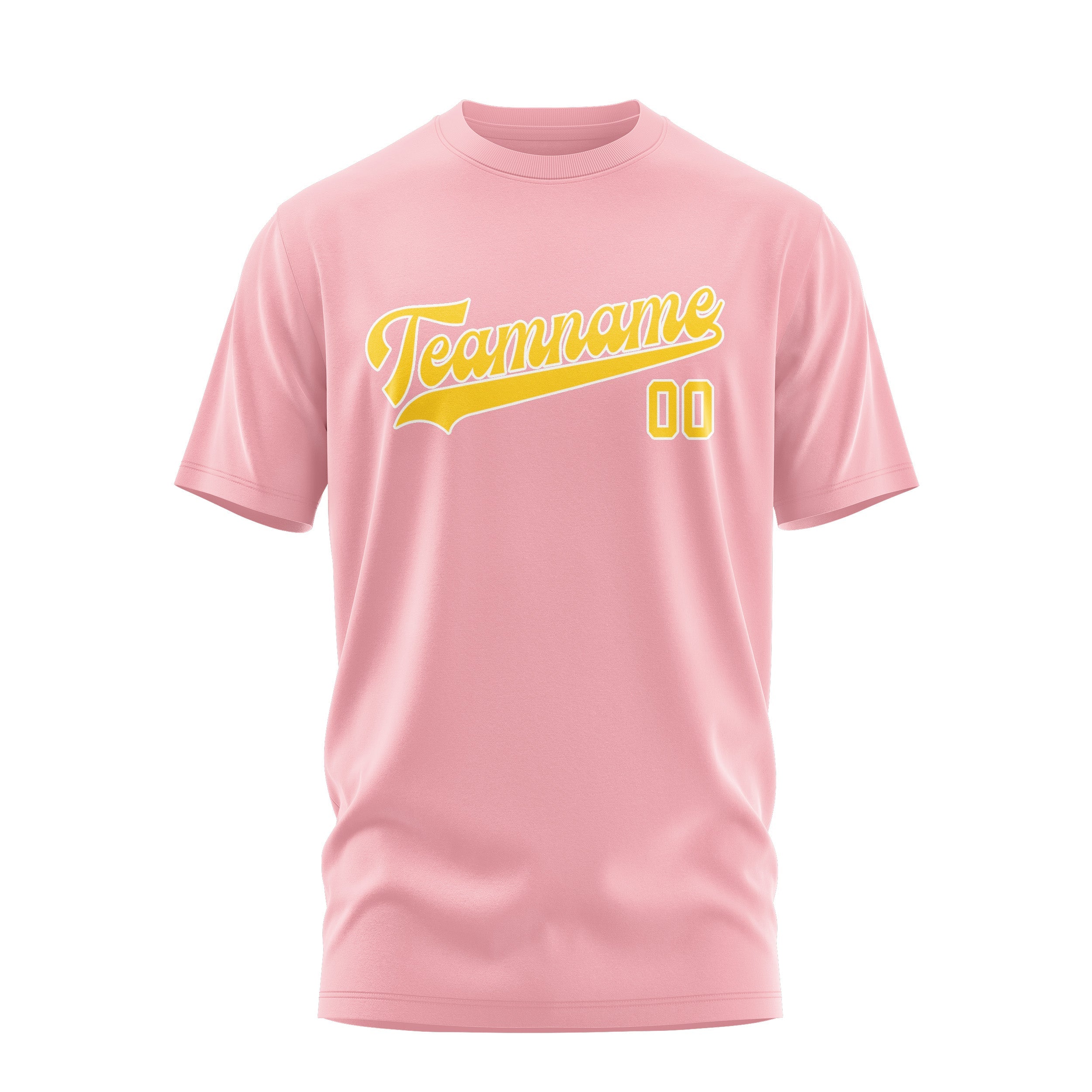 Custom Light Pink Gold T-Shirt