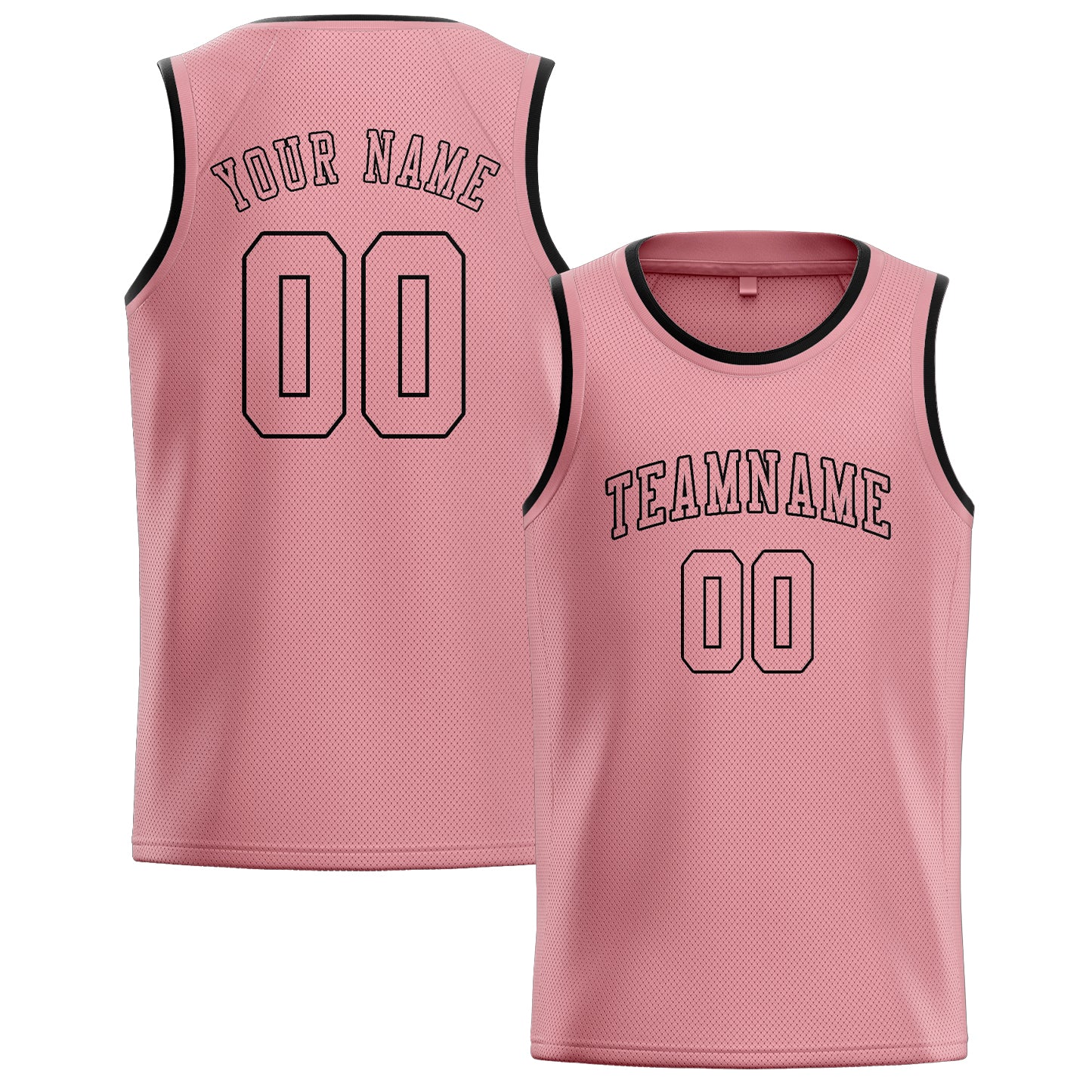 Custom Light Pink Light Pink Basketball Jersey