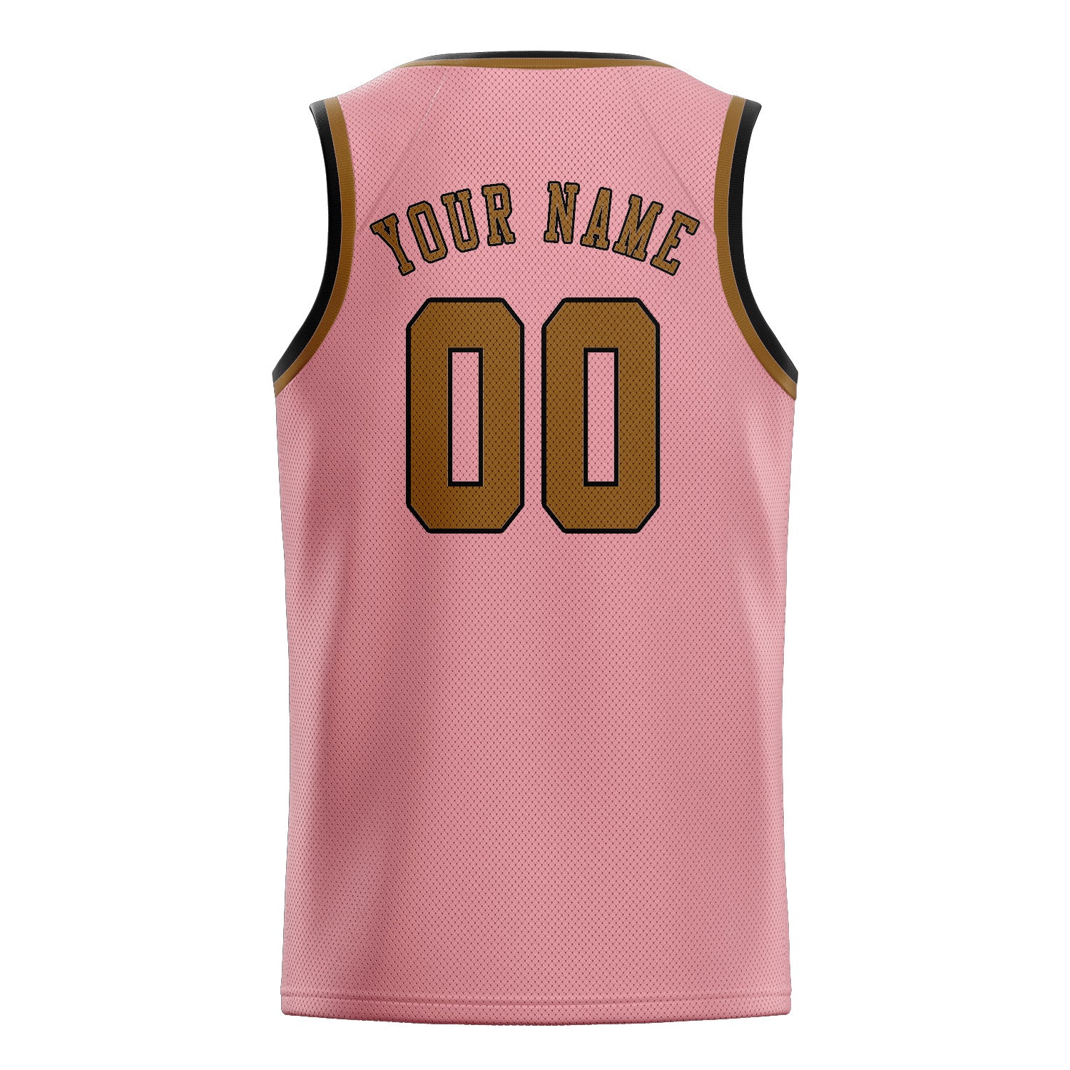 Custom Light Pink Khaki Basketball Jersey
