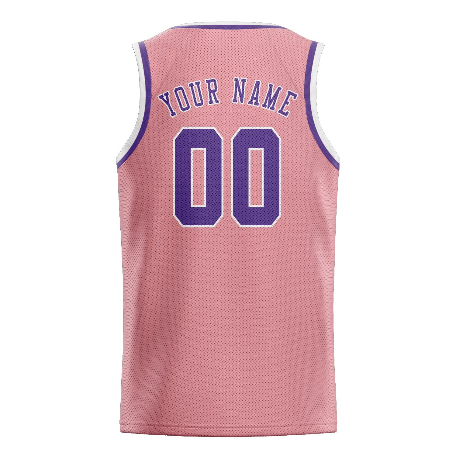 Custom Light Pink Light Purple Basketball Jersey