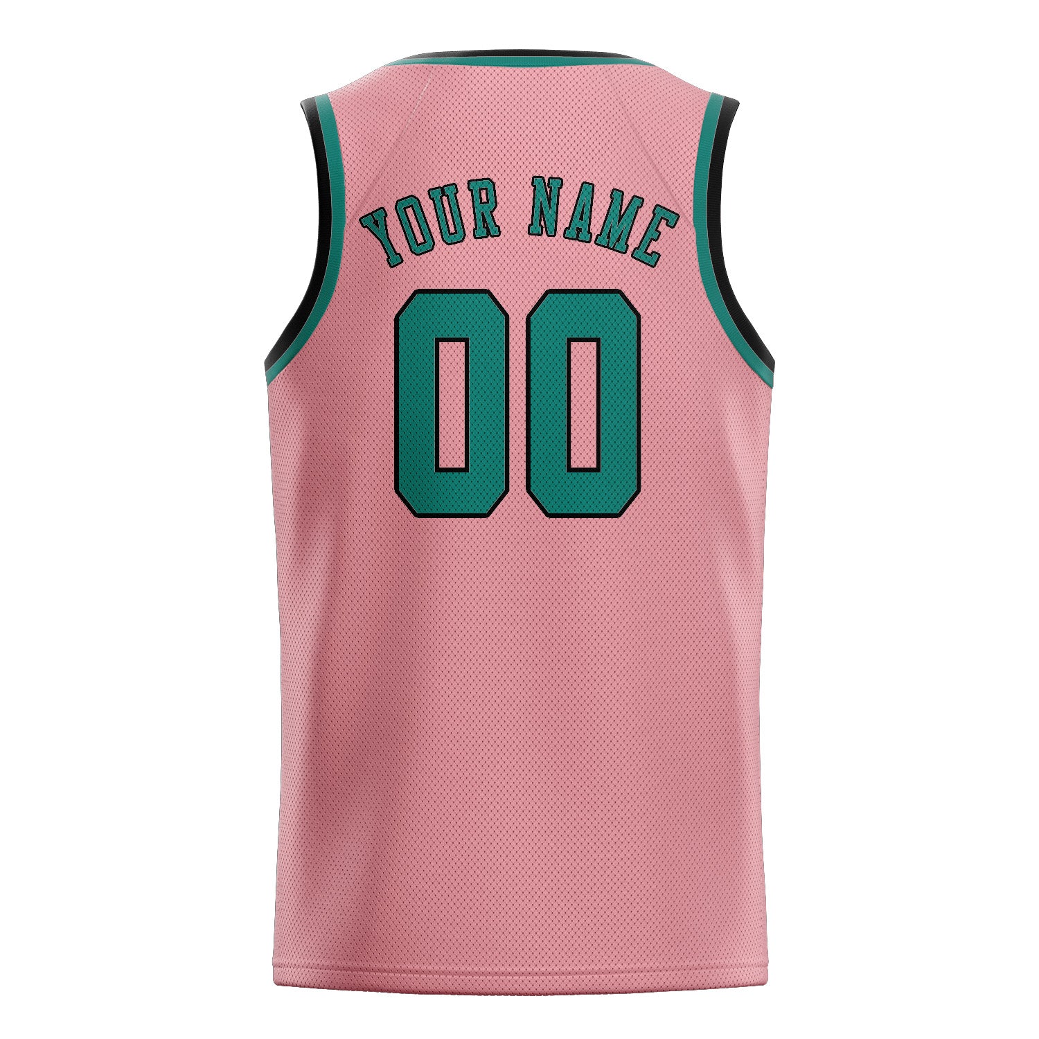Custom Light Pink Blue Green Basketball Jersey