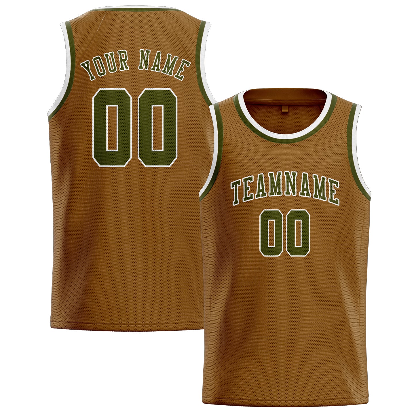 Custom Khaki Olive Basketball Jersey