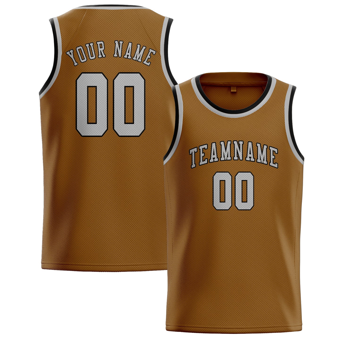Custom Khaki Gray Basketball Jersey