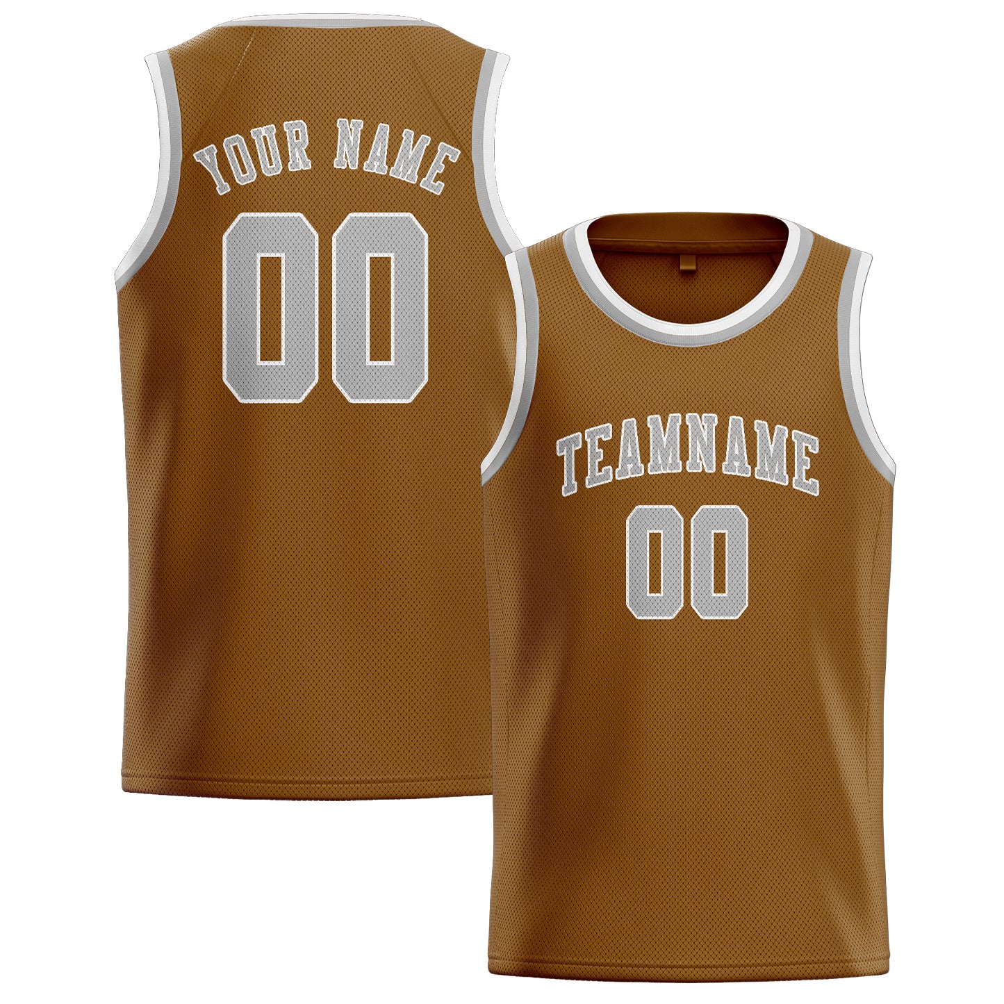 Custom Khaki Gray Basketball Jersey