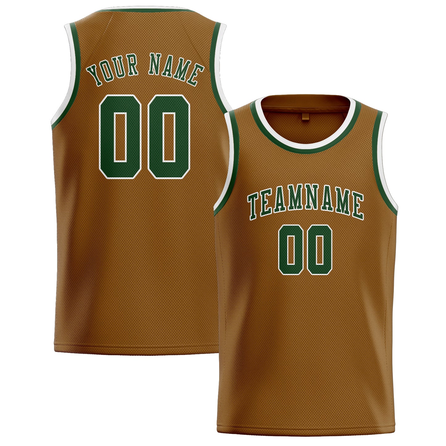 Custom Khaki Dark Green Basketball Jersey