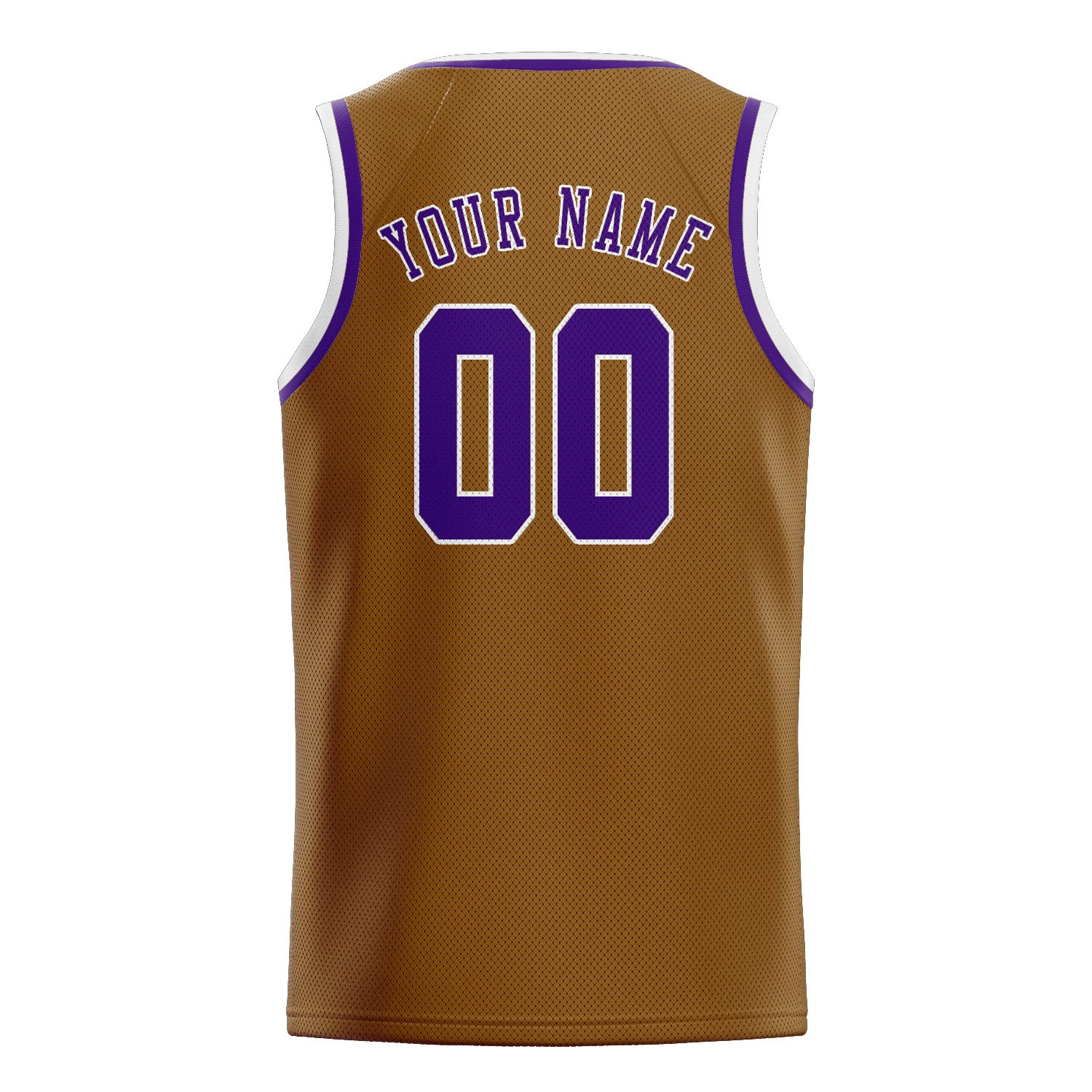 Custom Khaki Purple Basketball Jersey