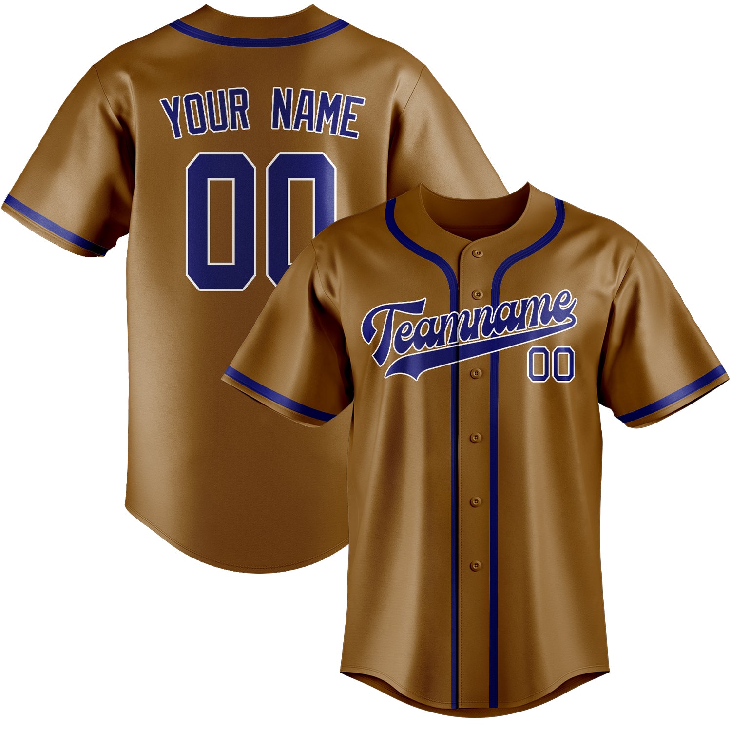 Custom Khaki Sky Blue Baseball Jersey