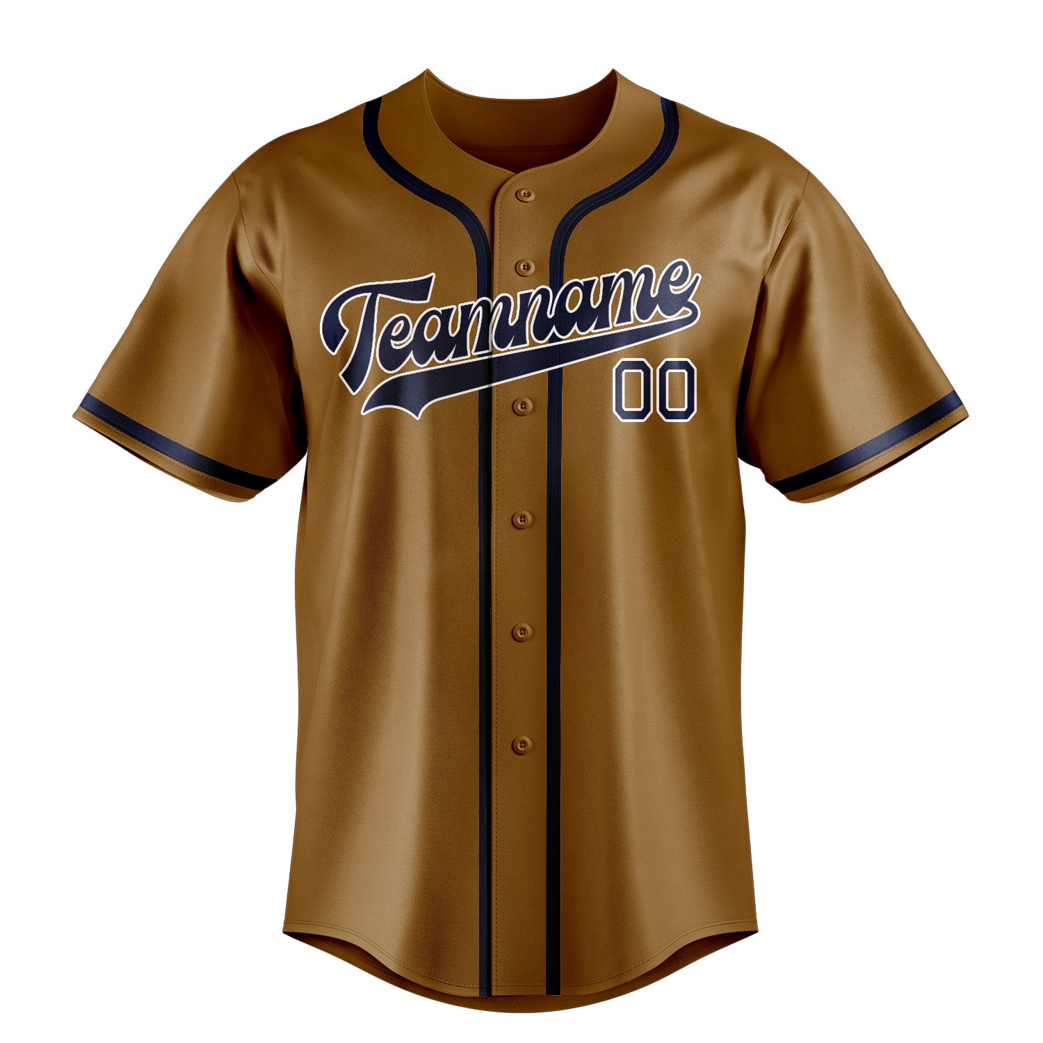 Custom Khaki Blue Baseball Jersey