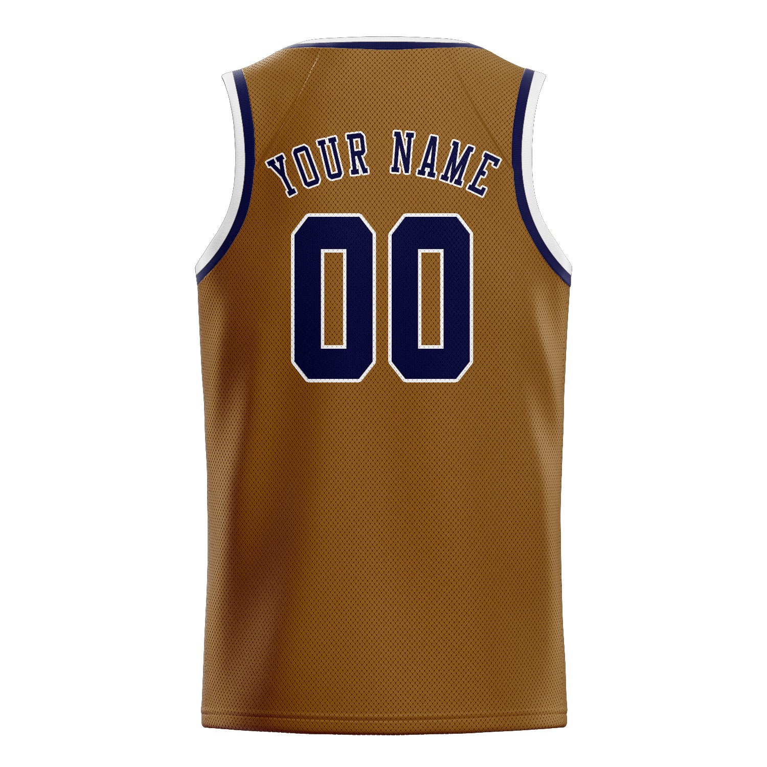 Custom Khaki Navy Basketball Jersey