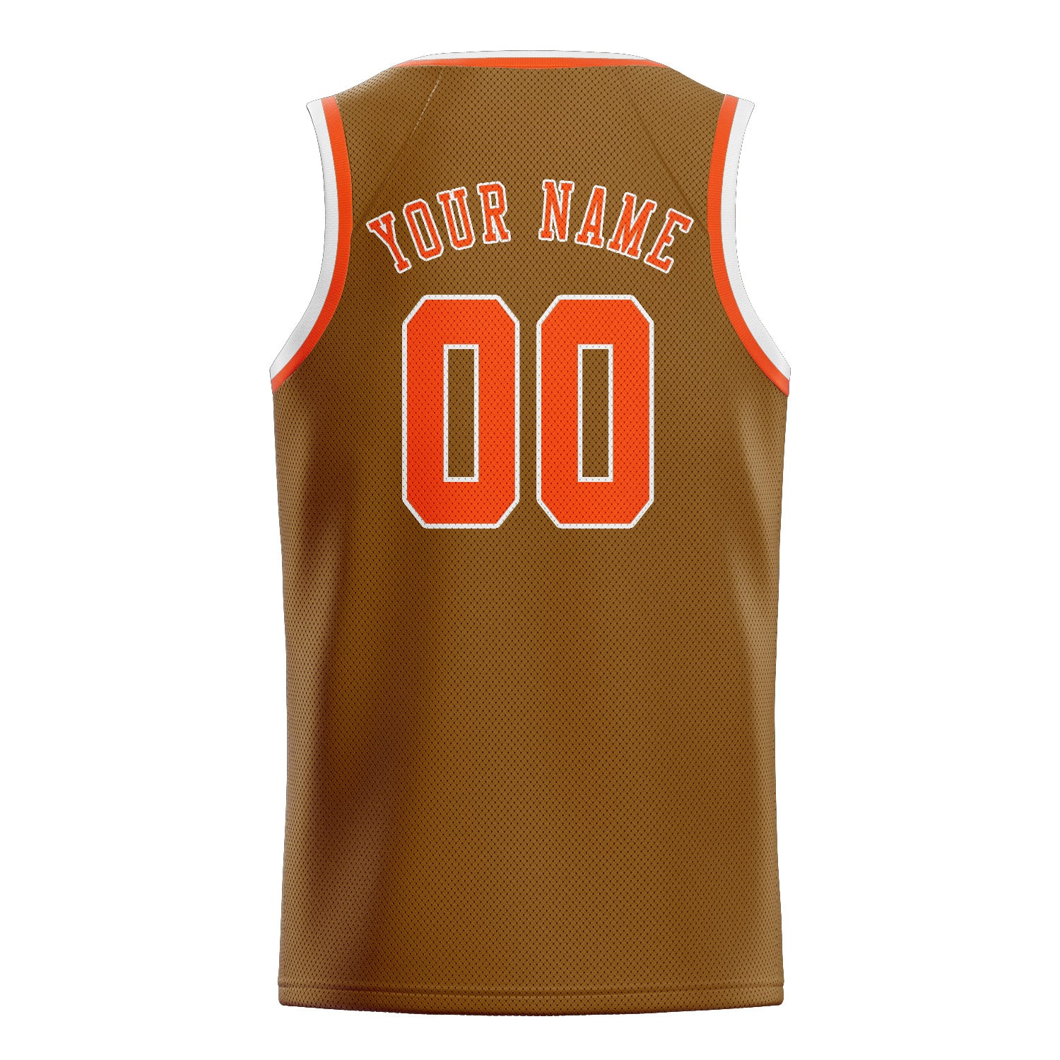 Custom Khaki Orange Red Basketball Jersey