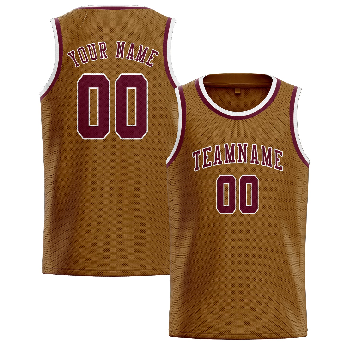 Custom Khaki Crimson Red Basketball Jersey