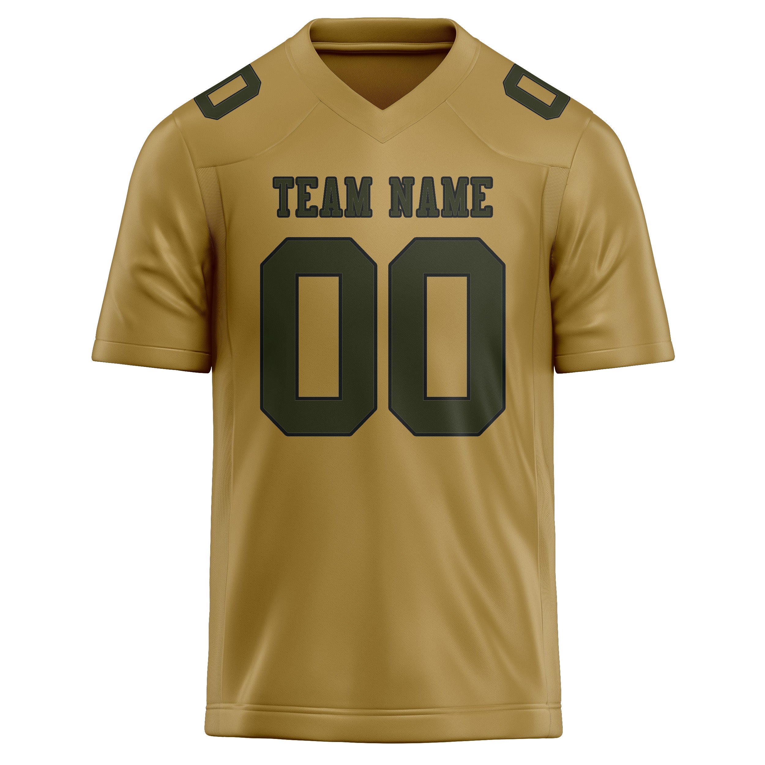 Custom Khaki Olive Football Jersey