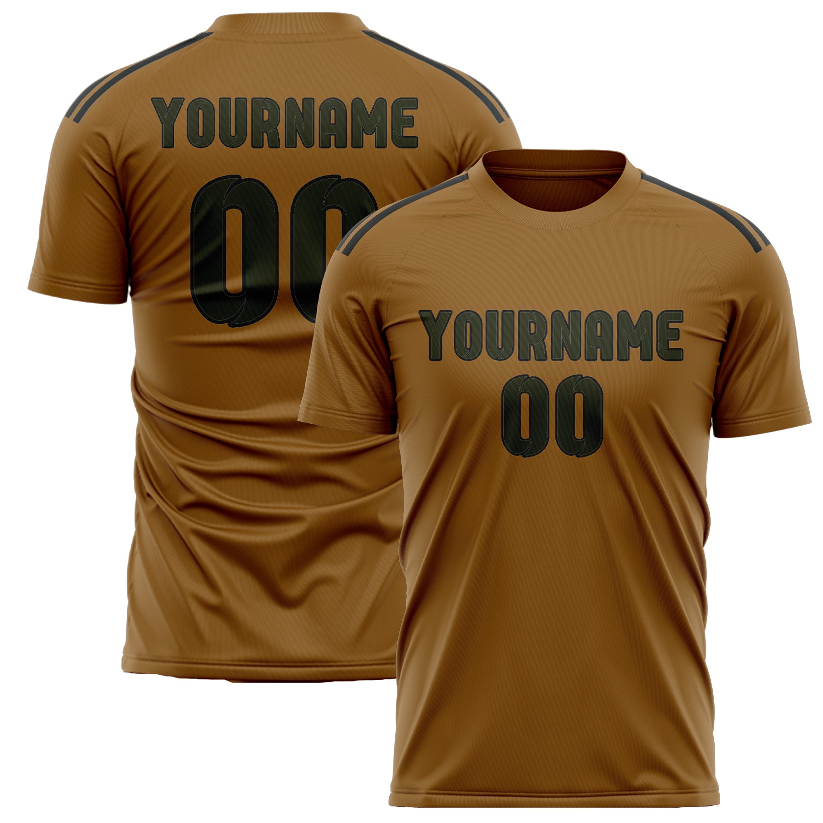 Custom Khaki Olive Soccer Jersey