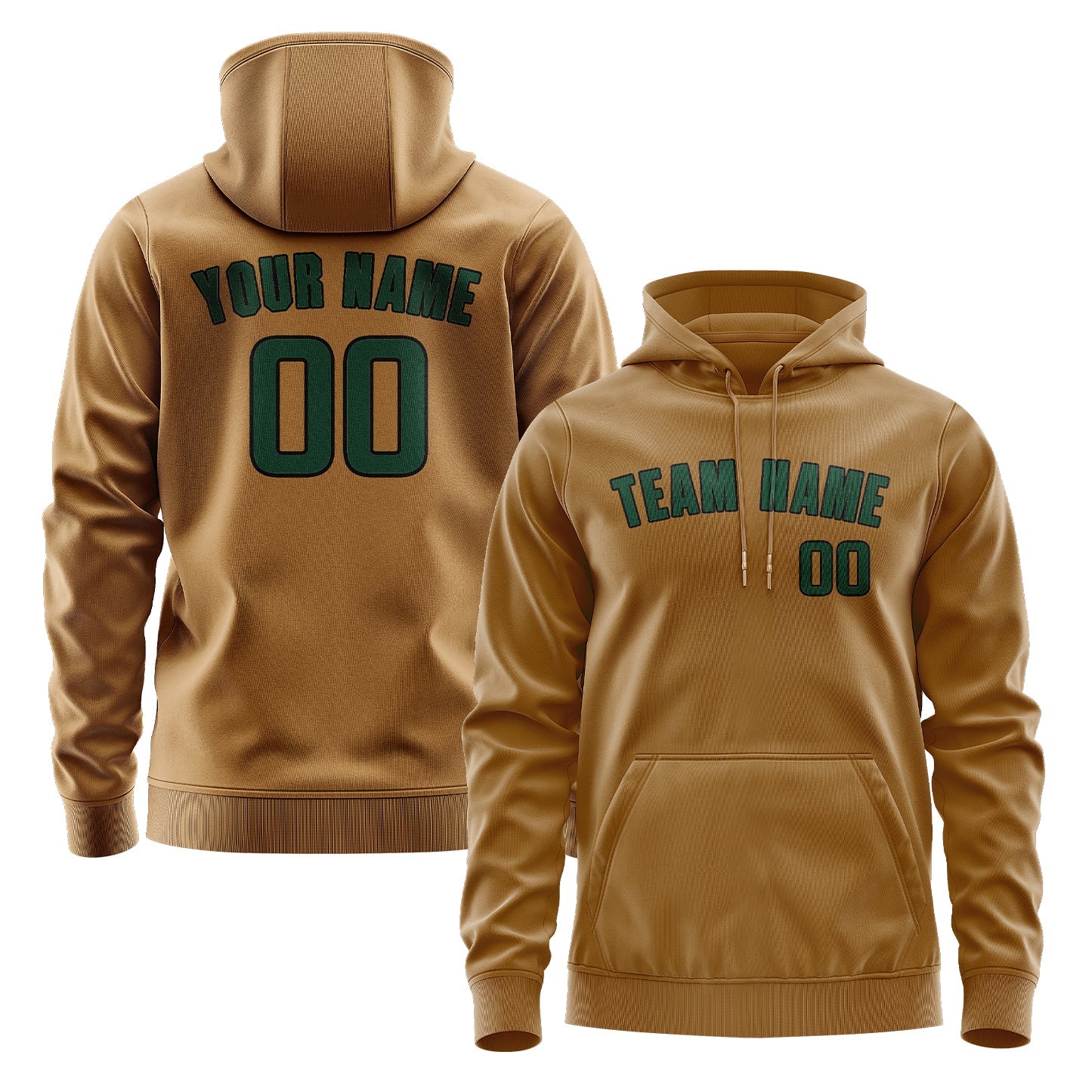 Custom Khaki Green Hoodie