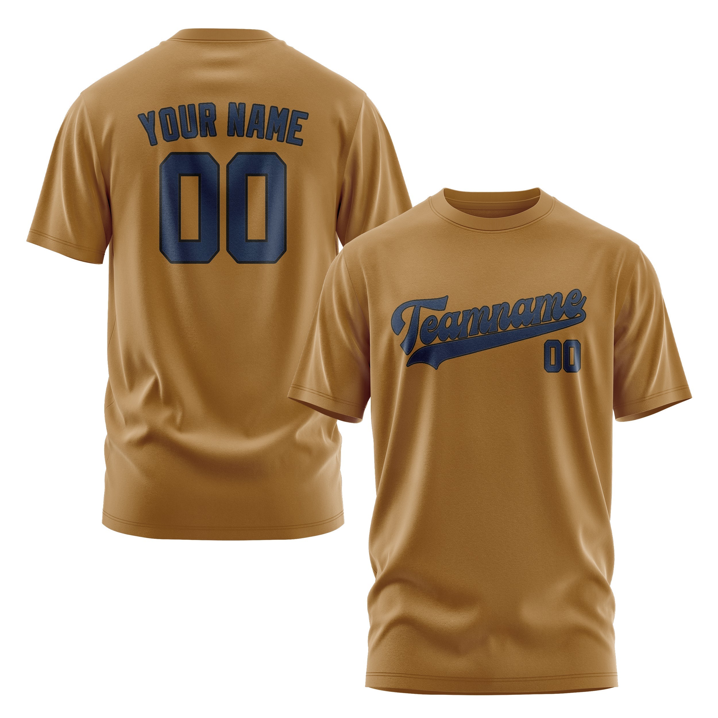 Custom Khaki Blue T-Shirt