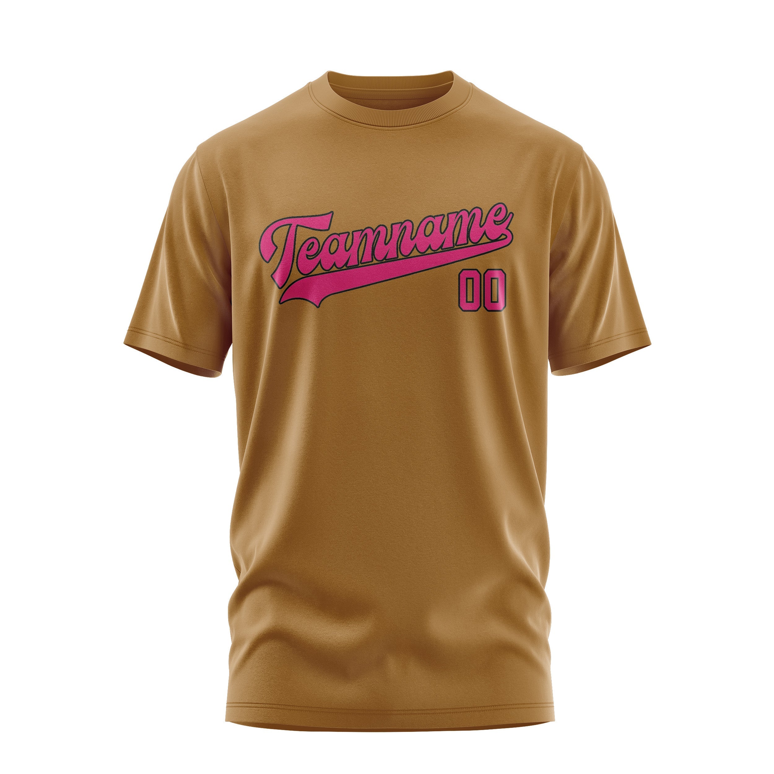 Custom Khaki Pink T-Shirt
