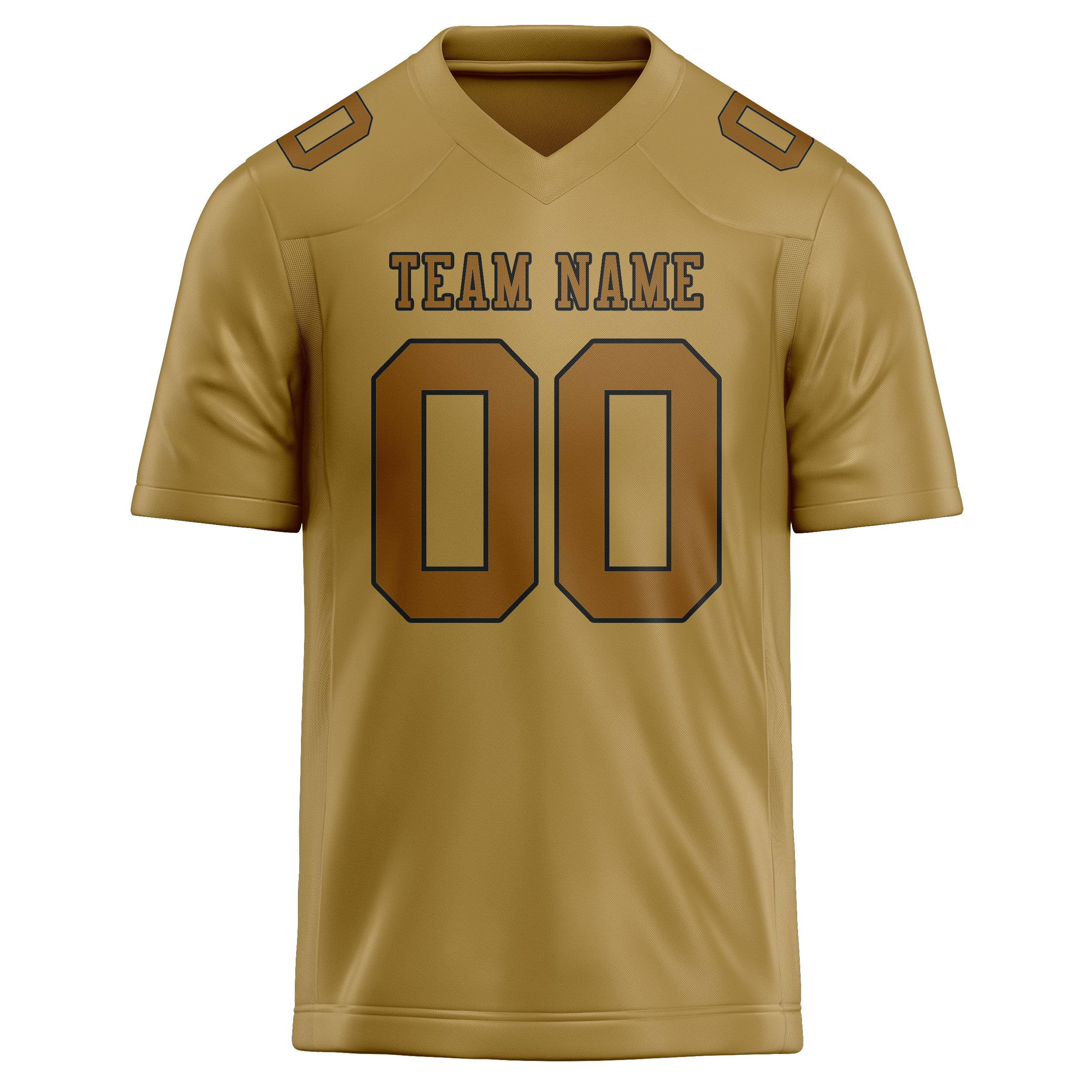 Custom Khaki Khaki Football Jersey