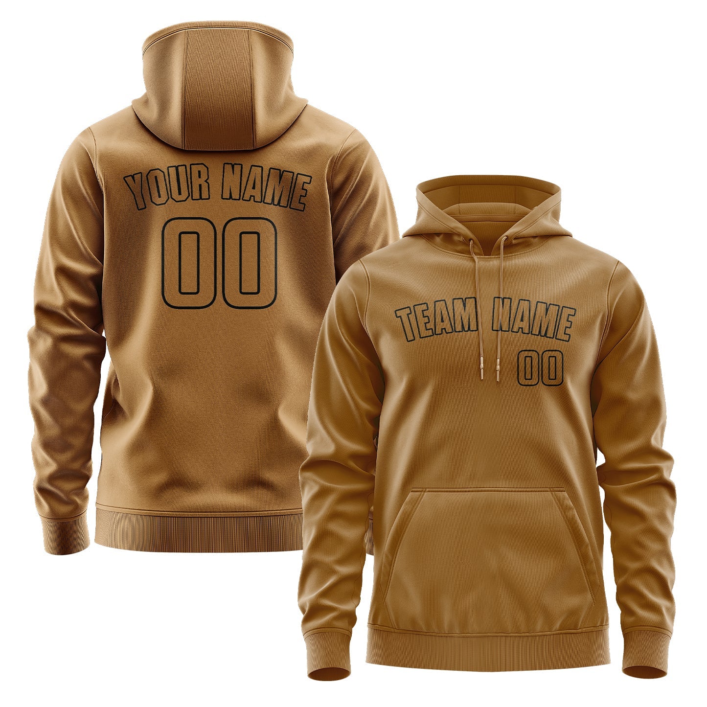 Custom Khaki Khaki Hoodie