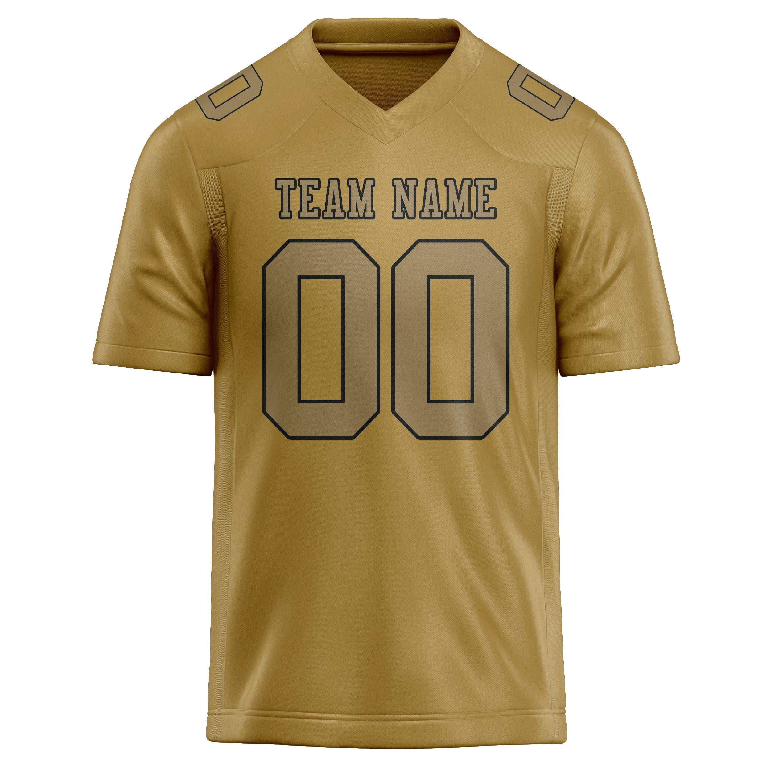 Custom Khaki Light Khaki Football Jersey