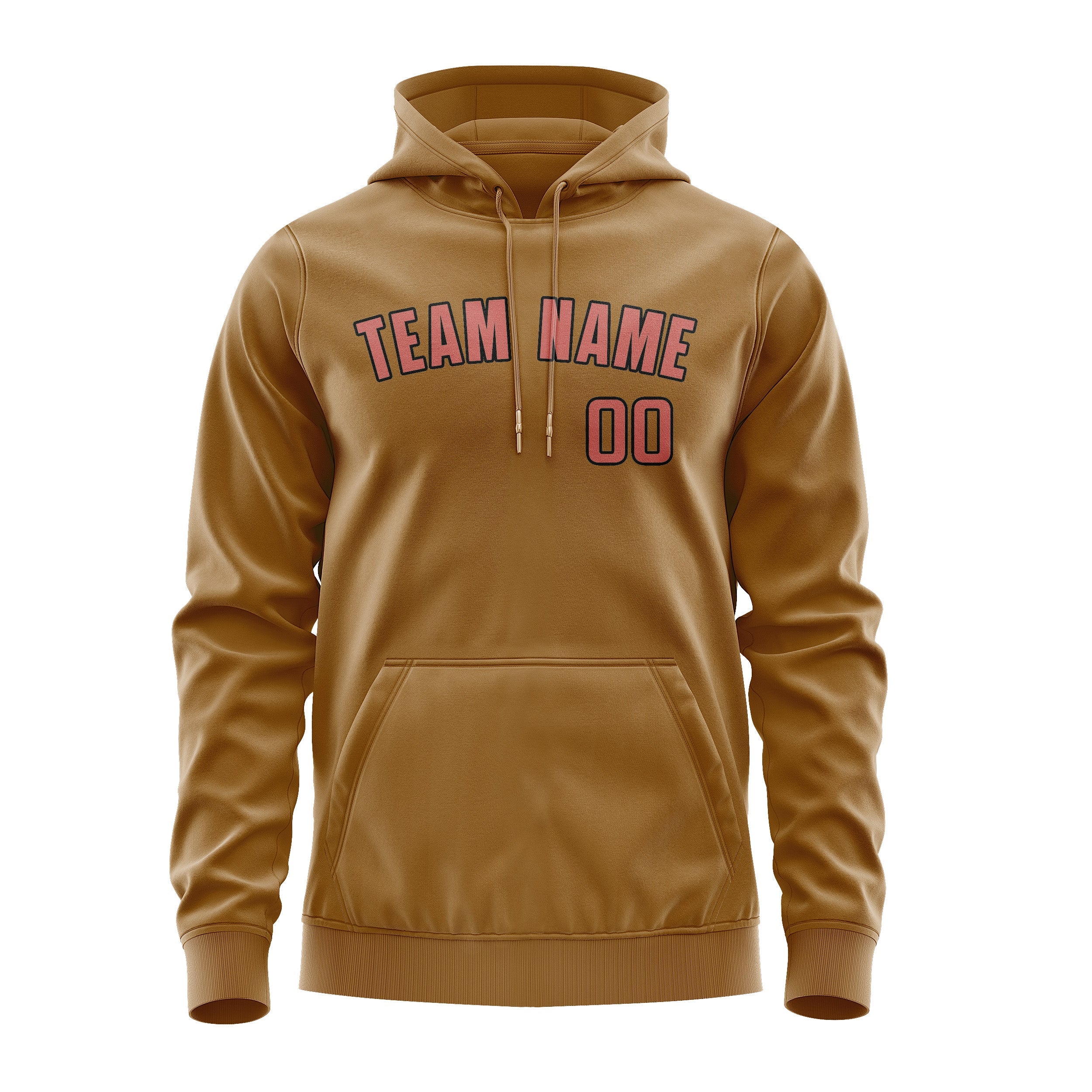 Custom Khaki Copper Rose Hoodie