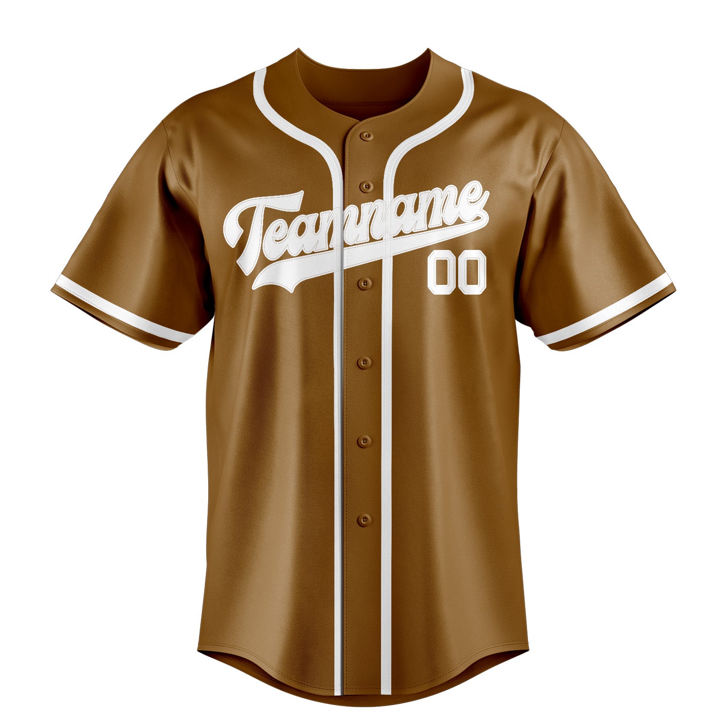 Custom Khaki White Baseball Jersey