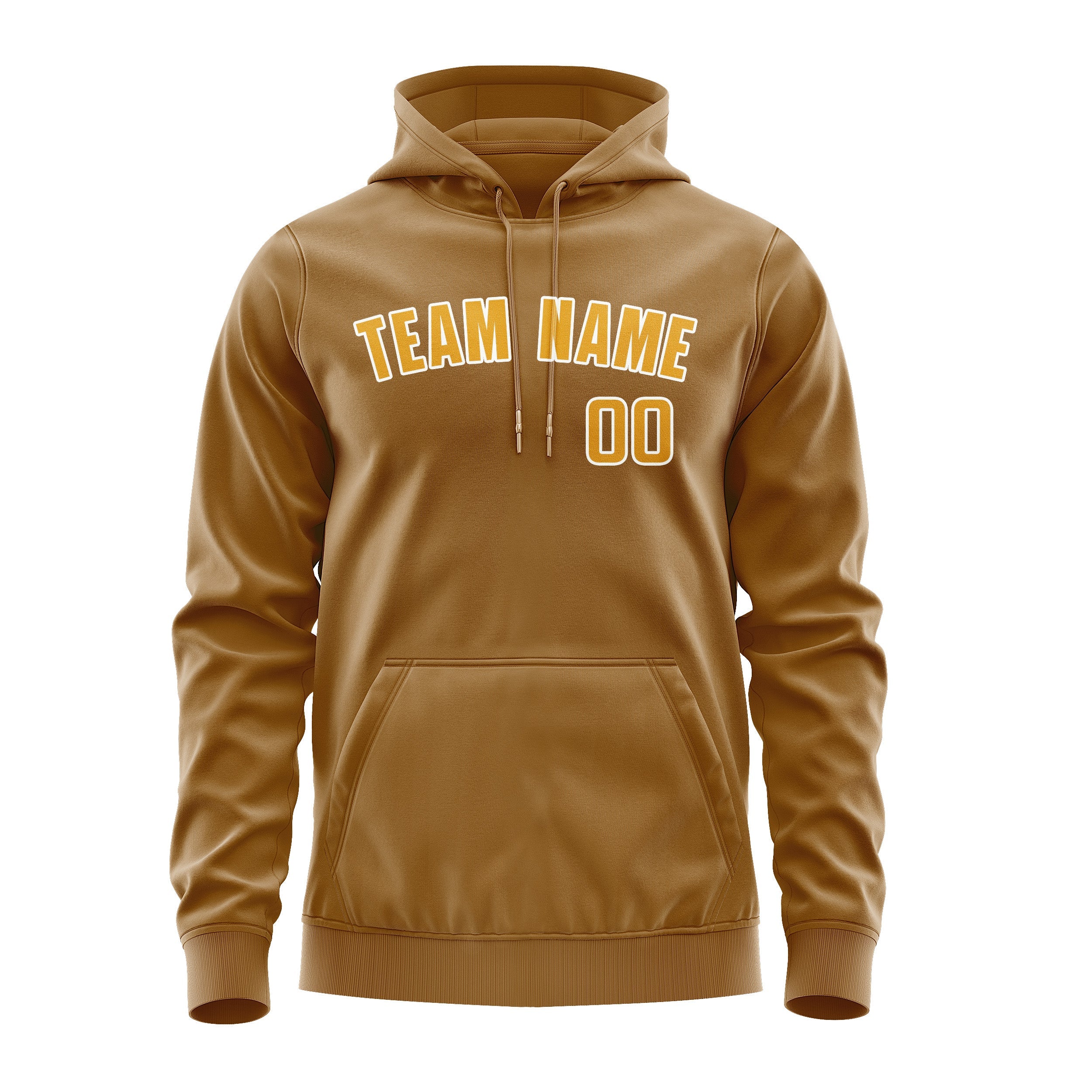 Custom Khaki Yellow Hoodie