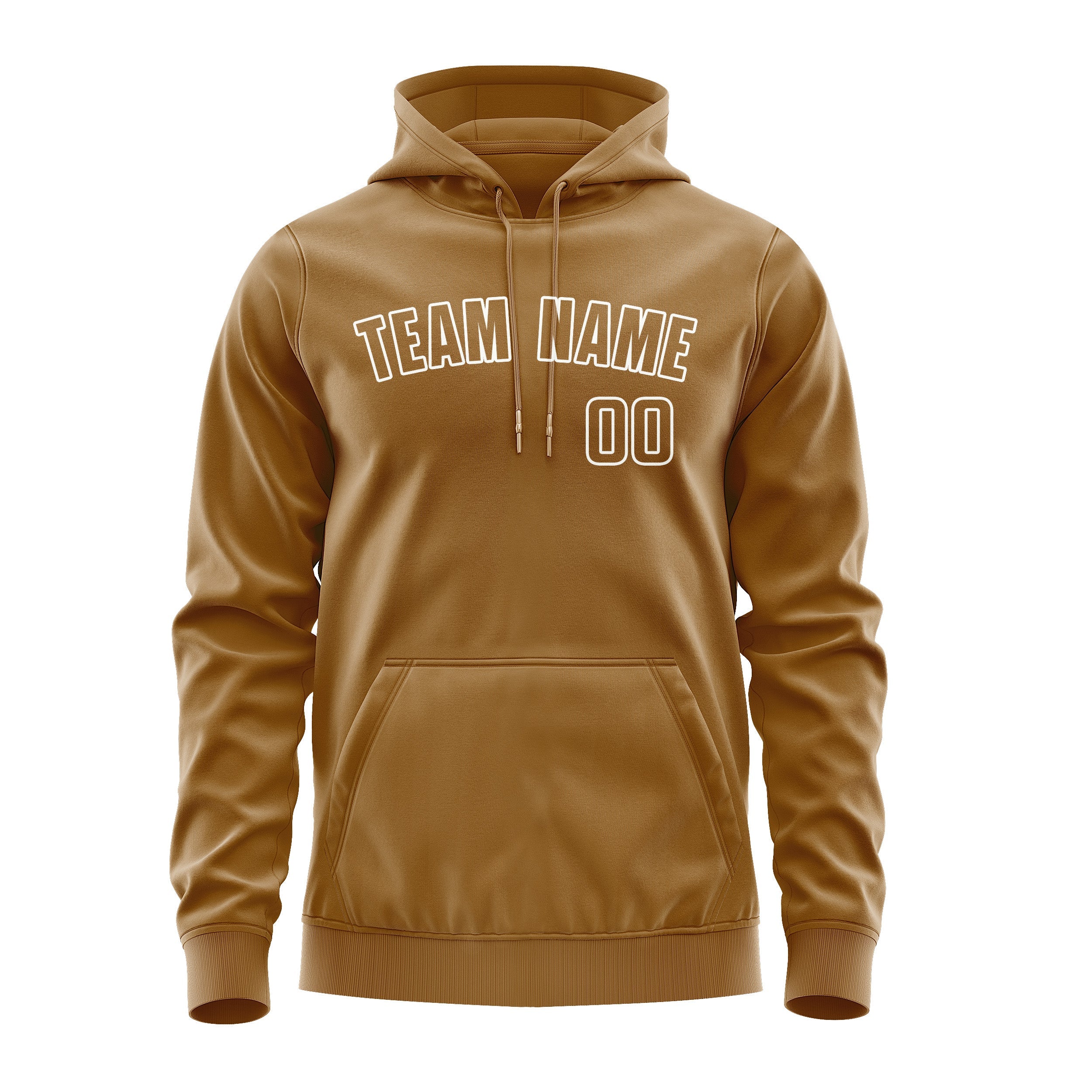 Custom Khaki Khaki Hoodie