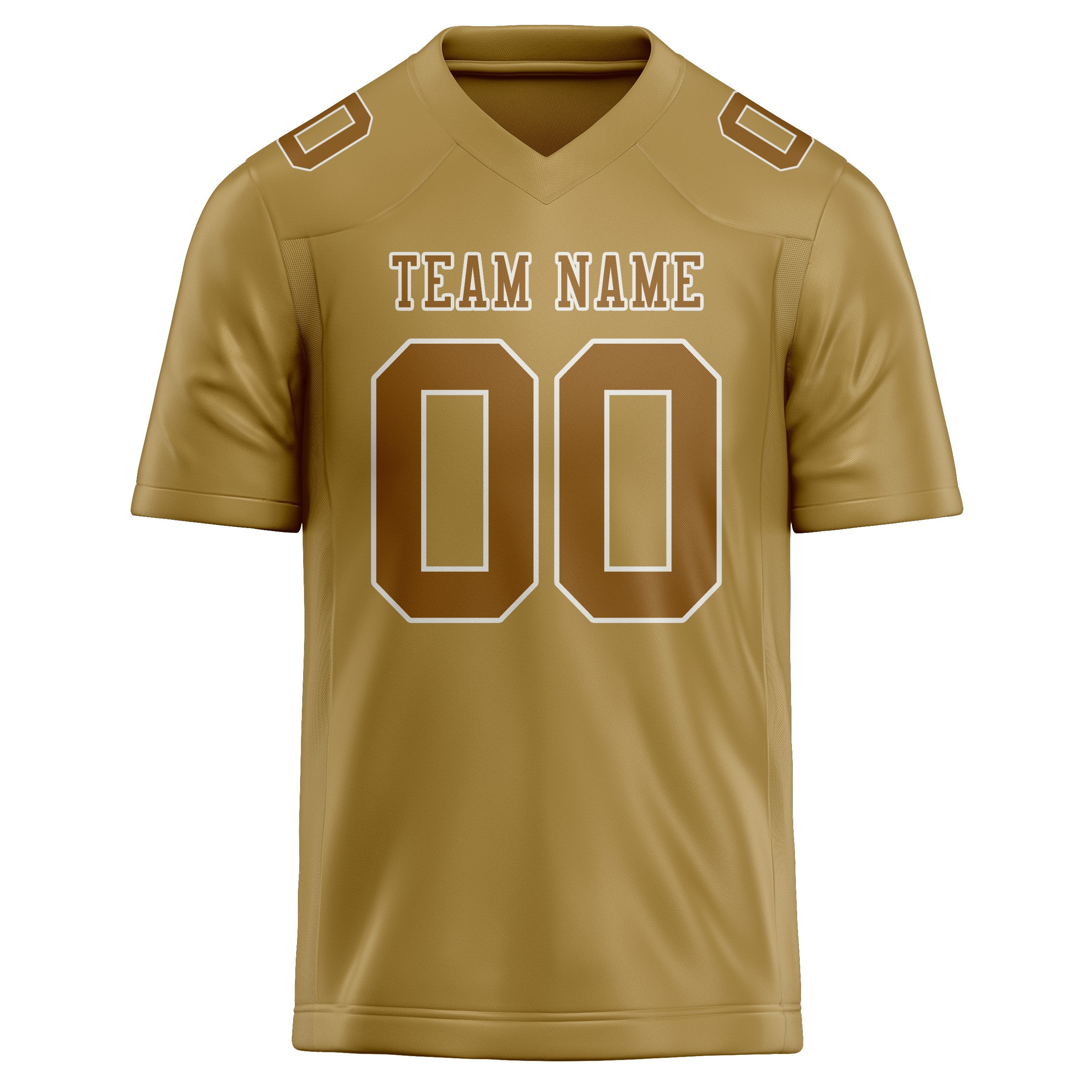 Custom Khaki Khaki Football Jersey