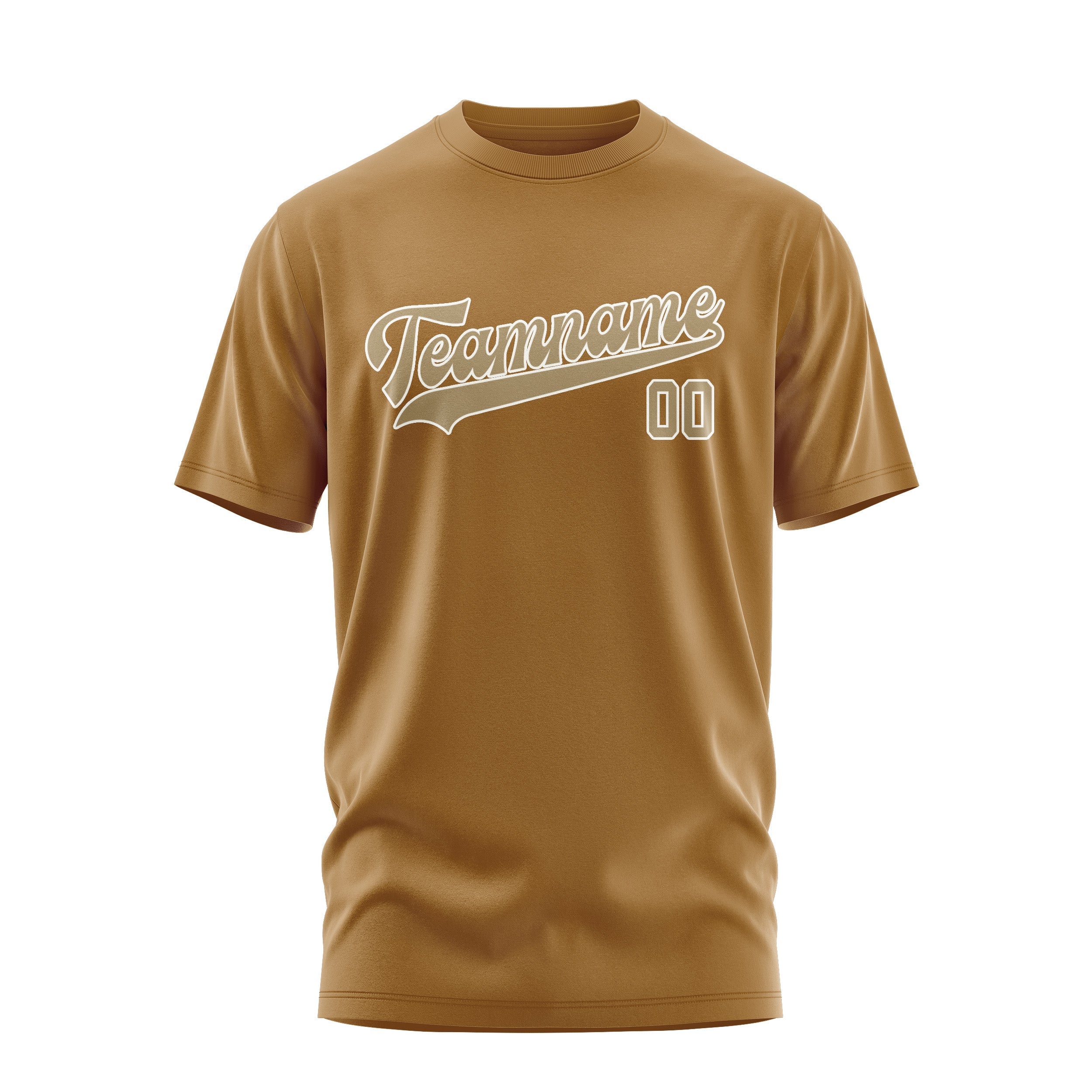 Custom Khaki Light Khaki T-Shirt