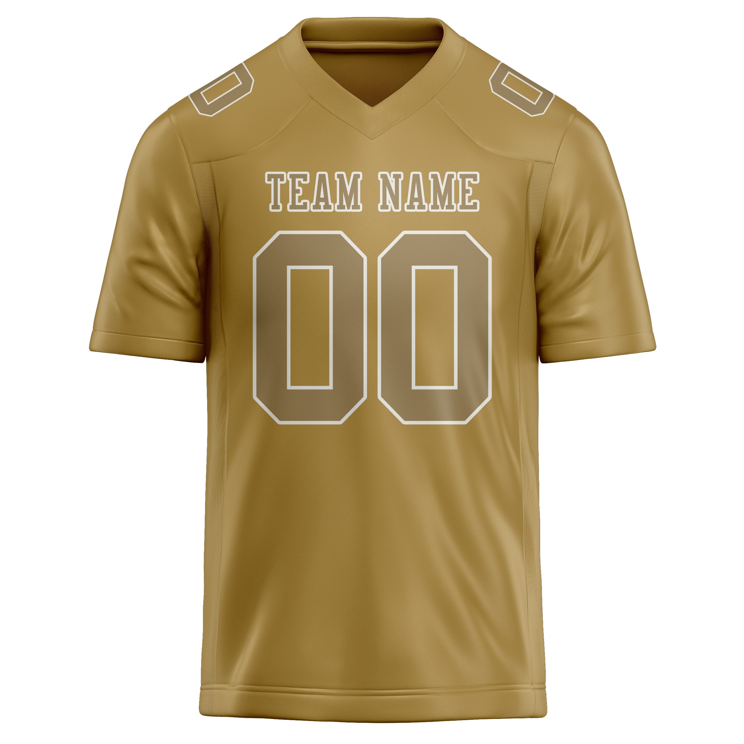 Custom Khaki Light Khaki Football Jersey