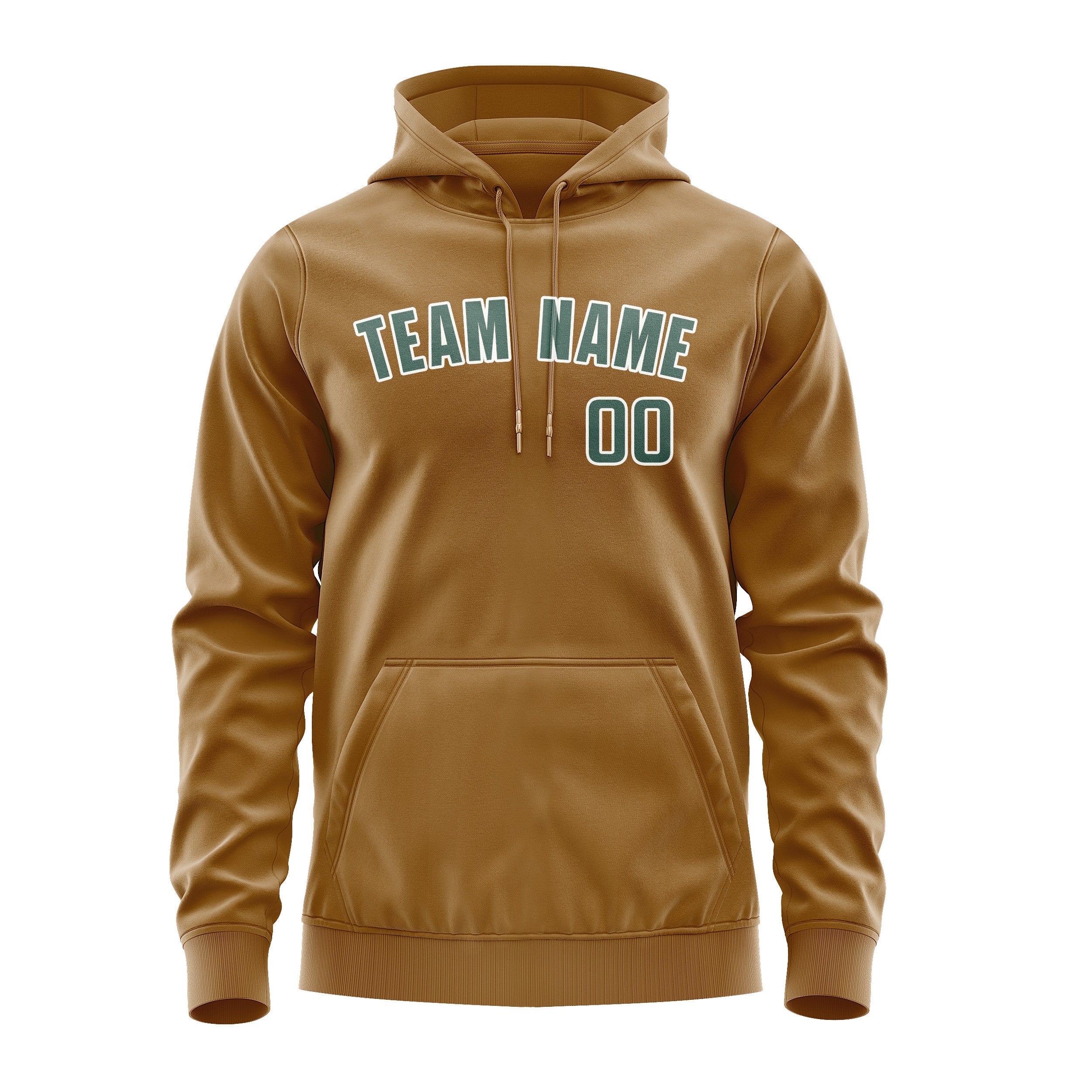 Custom Khaki Blue Green Hoodie