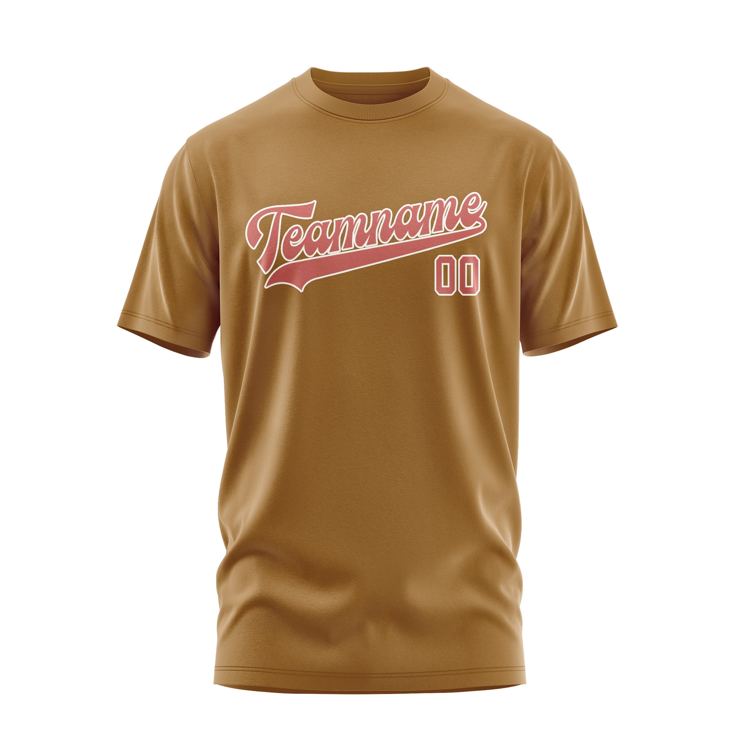 Custom Khaki Copper Rose T-Shirt