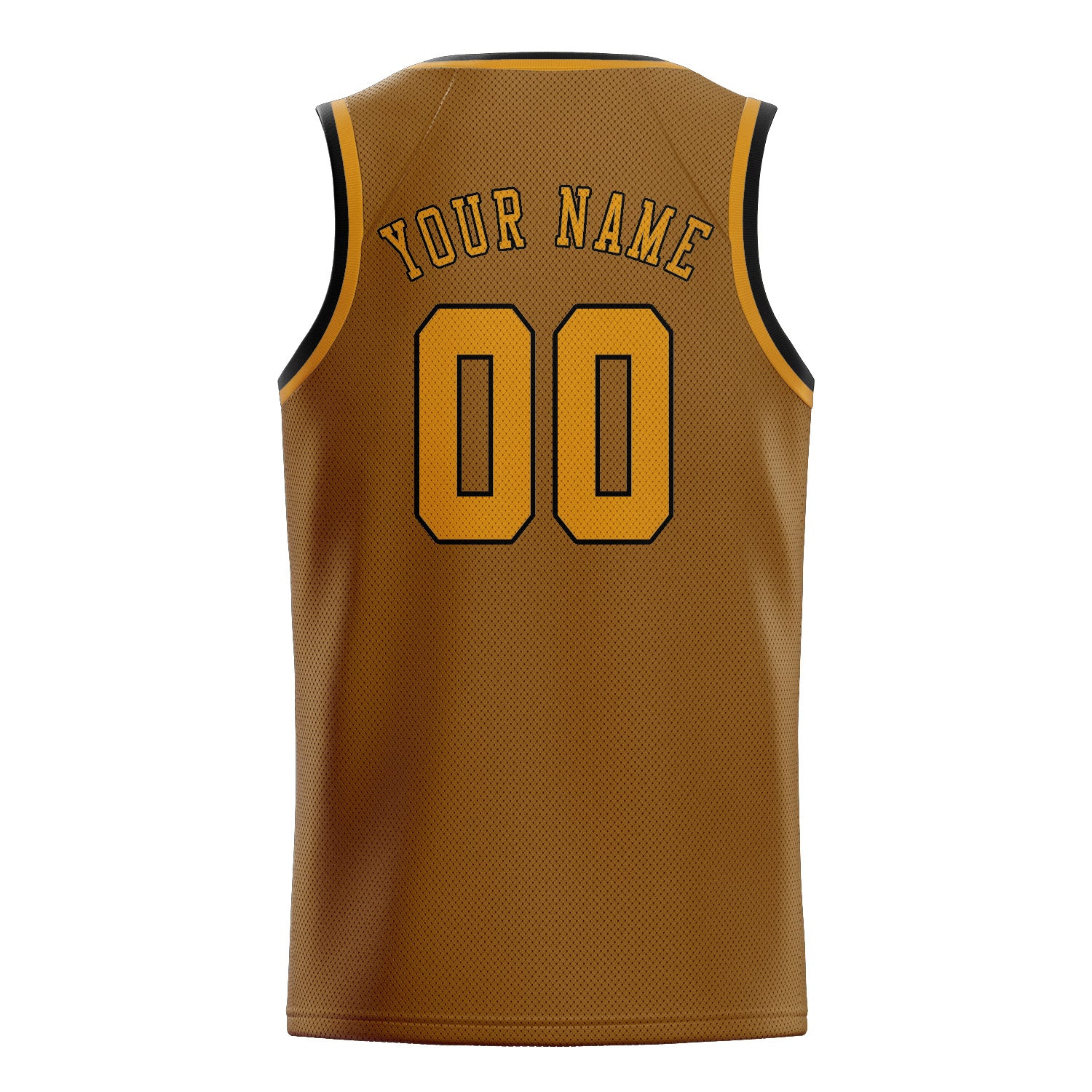 Custom Khaki Yellow Basketball Jersey