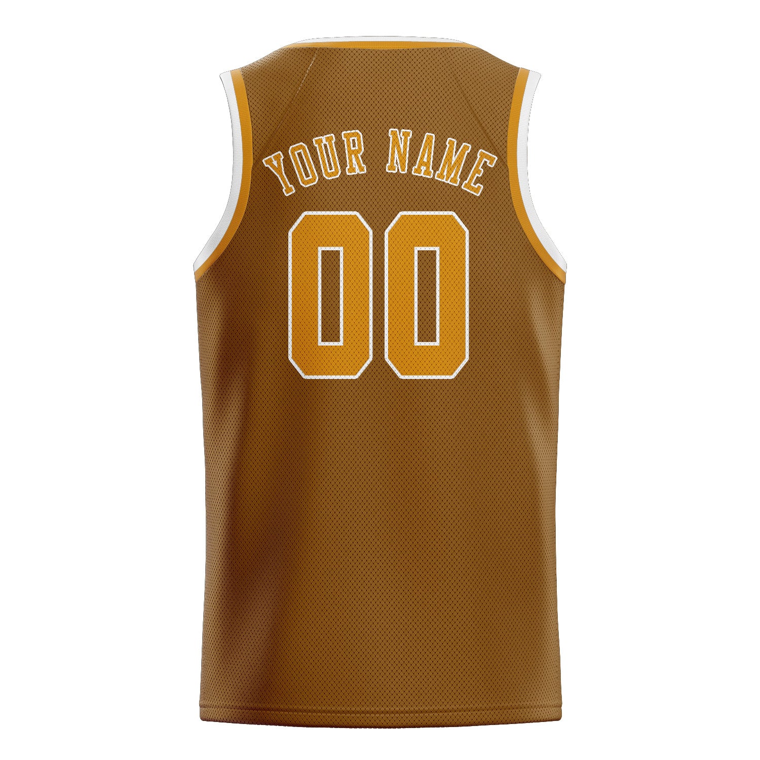 Custom Khaki Yellow Basketball Jersey