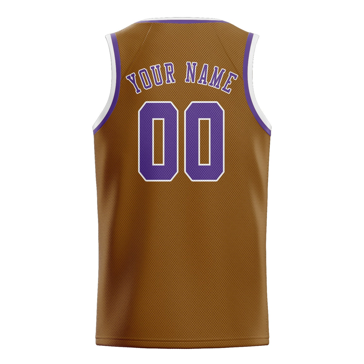 Custom Khaki Light Purple Basketball Jersey