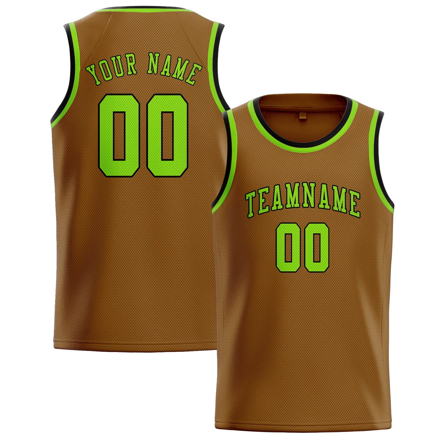 Custom Khaki Emerald Green Basketball Jersey