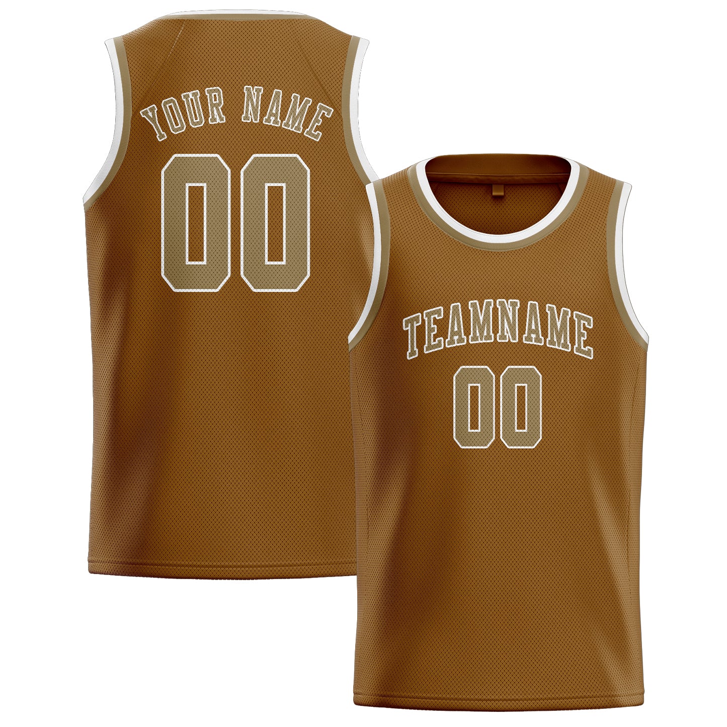 Custom Khaki Light Khaki Basketball Jersey