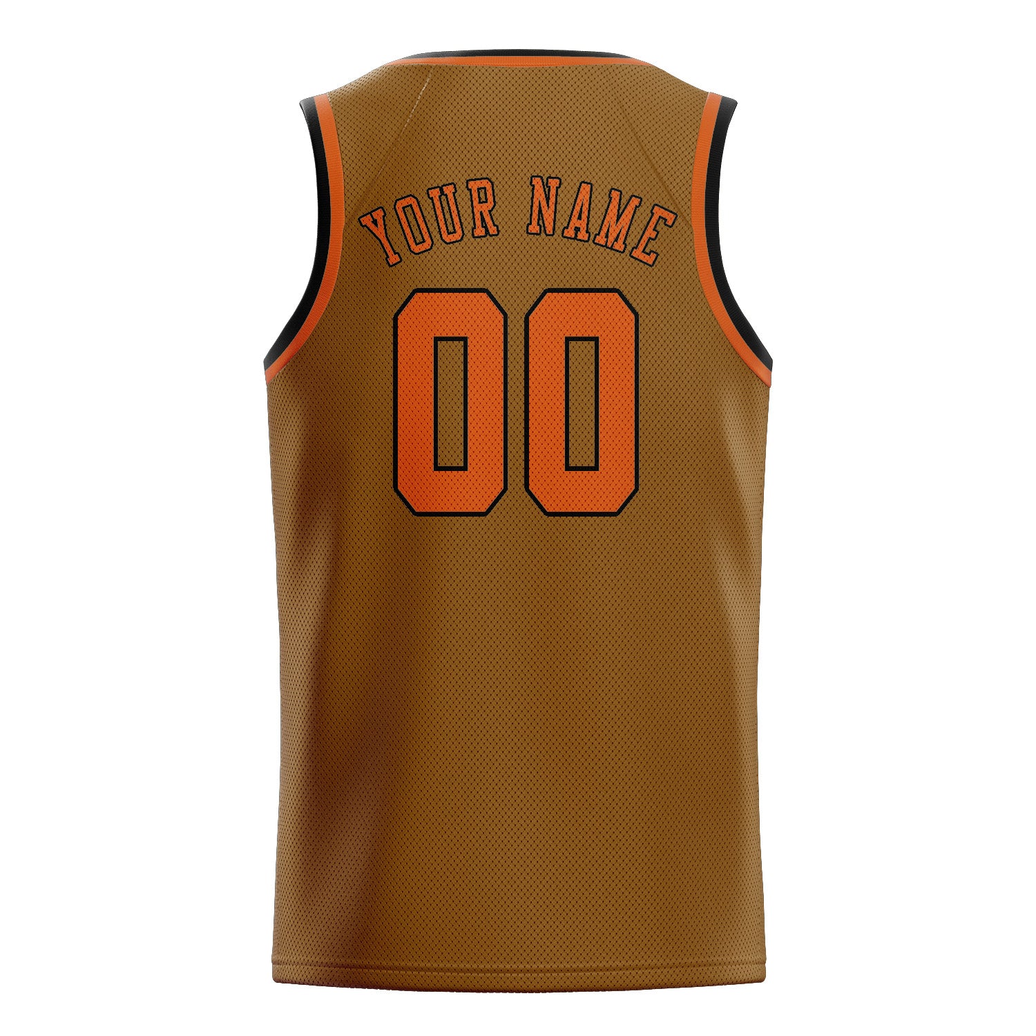 Custom Khaki Orange Basketball Jersey