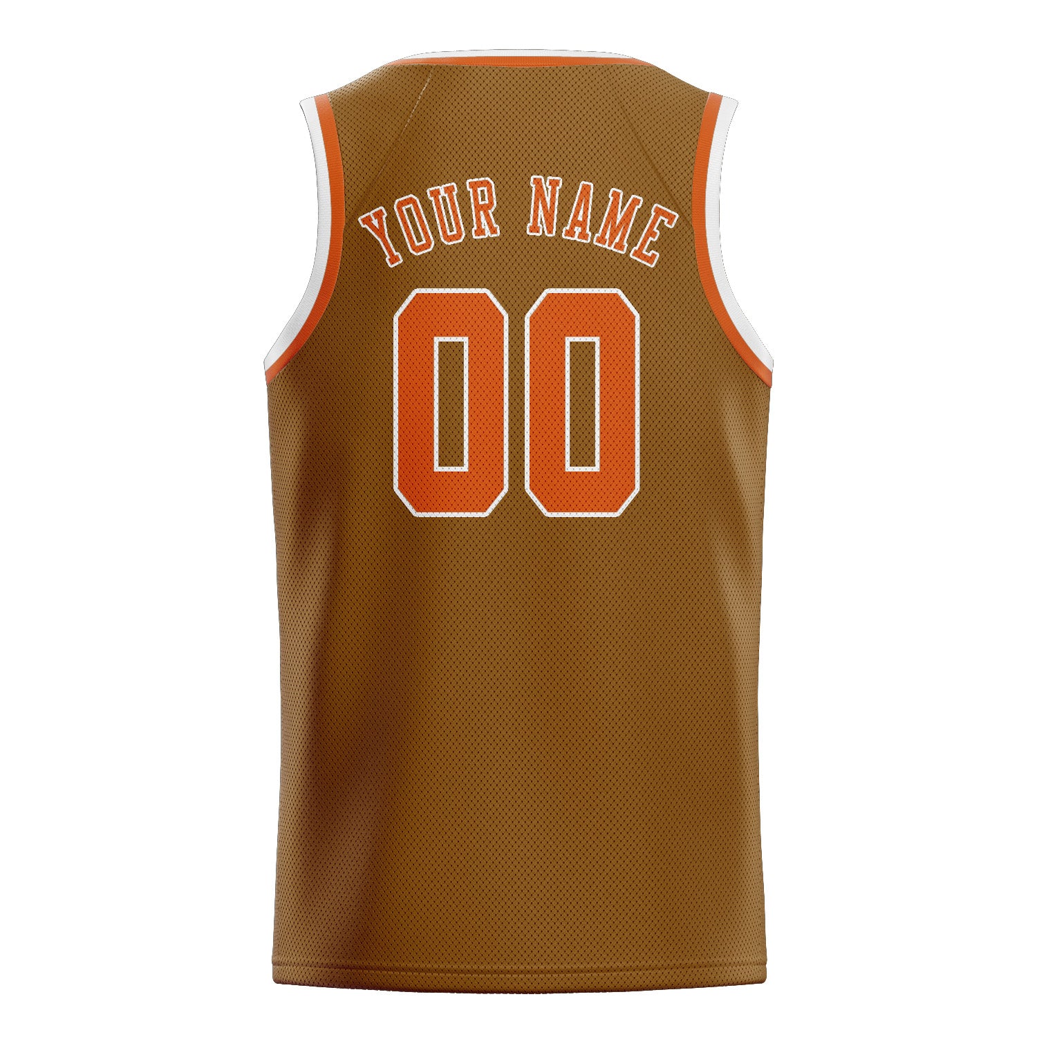 Custom Khaki Orange Basketball Jersey