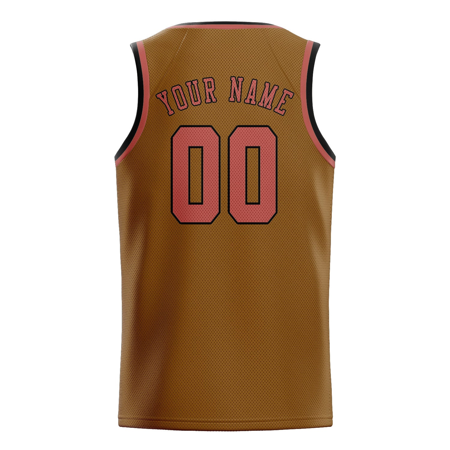 Custom Khaki Copper Rose Basketball Jersey