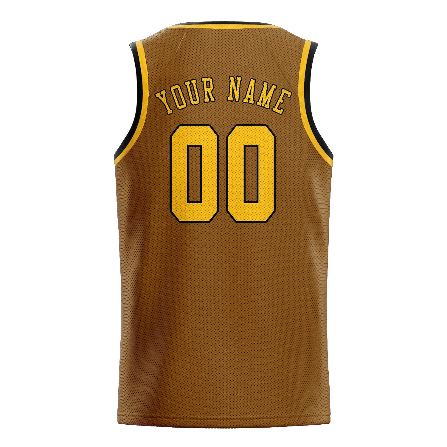 Custom Khaki Gold Basketball Jersey